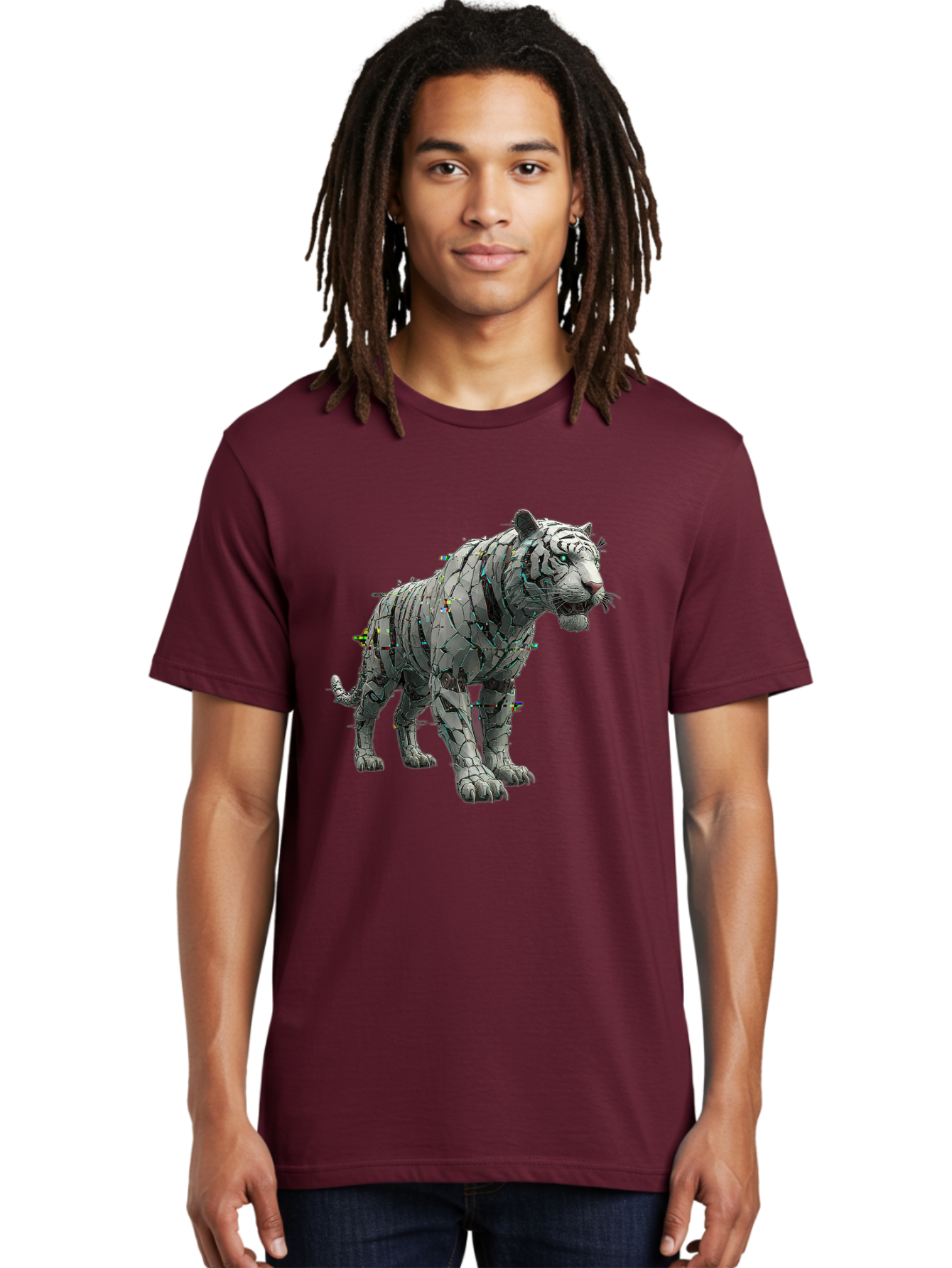 White-Tiger-Sculpture Men'S Graphic Tee, 100% Cotton, Comfortable Casual Summer Wear, Machine Washable, Vintage Camera, Old Camera, Antique Camera, Black Camera, Classic Photography, Photography Equipment, Nostalgic Device, Film Camera, Baq187 21