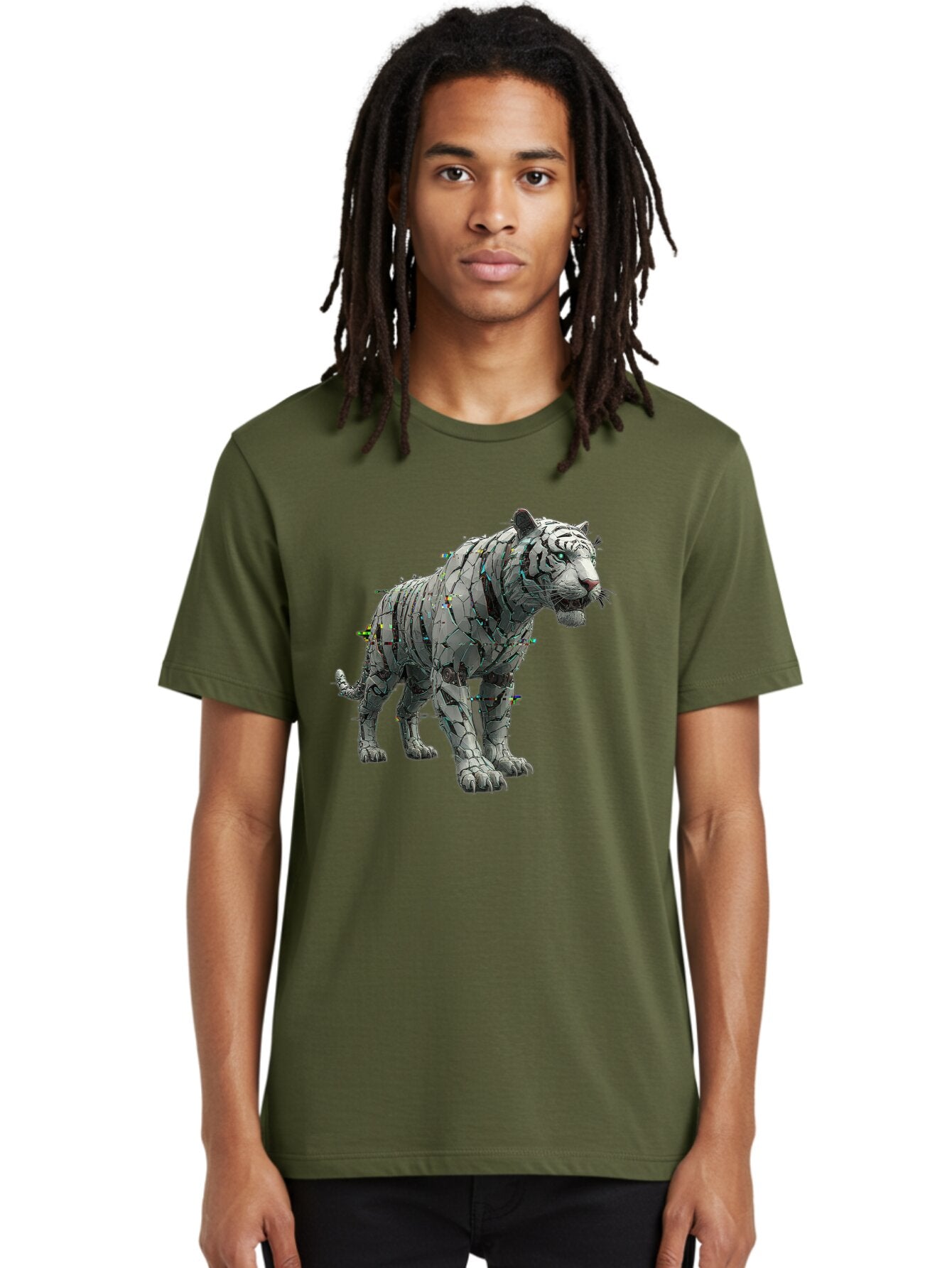 White-Tiger-Sculpture Men'S Graphic Tee, 100% Cotton, Comfortable Casual Summer Wear, Machine Washable, Vintage Camera, Old Camera, Antique Camera, Black Camera, Classic Photography, Photography Equipment, Nostalgic Device, Film Camera, Baq187 26