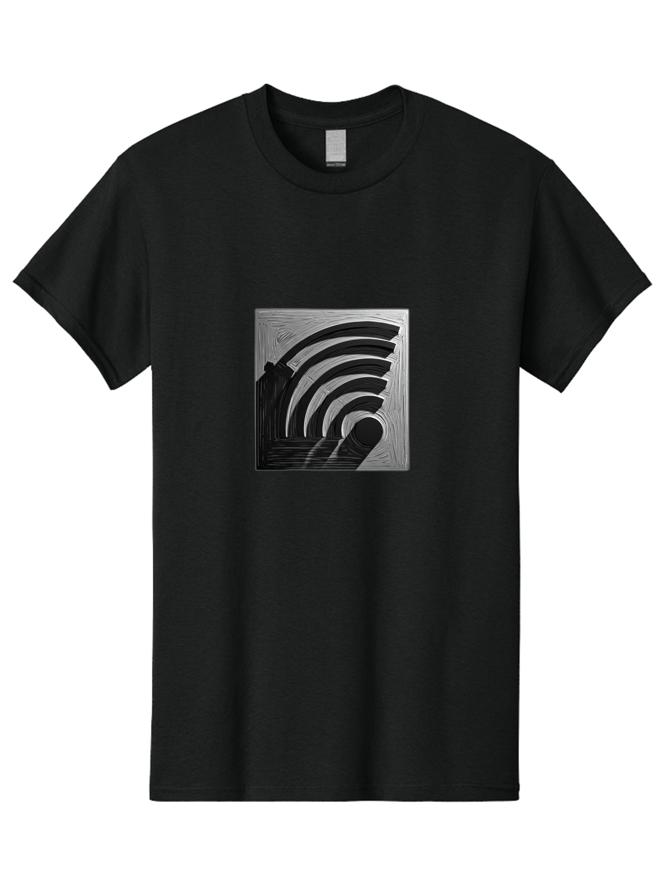 Wi-Fi-Symbol Men'S Graphic Tee, 100% Cotton, Comfortable Casual Summer Wear, Machine Washable, Vintage Camera, Old Camera, Antique Camera, Black Camera, Classic Photography, Photography Equipment, Nostalgic Device, Film Camera, Camera Art Baq189 3