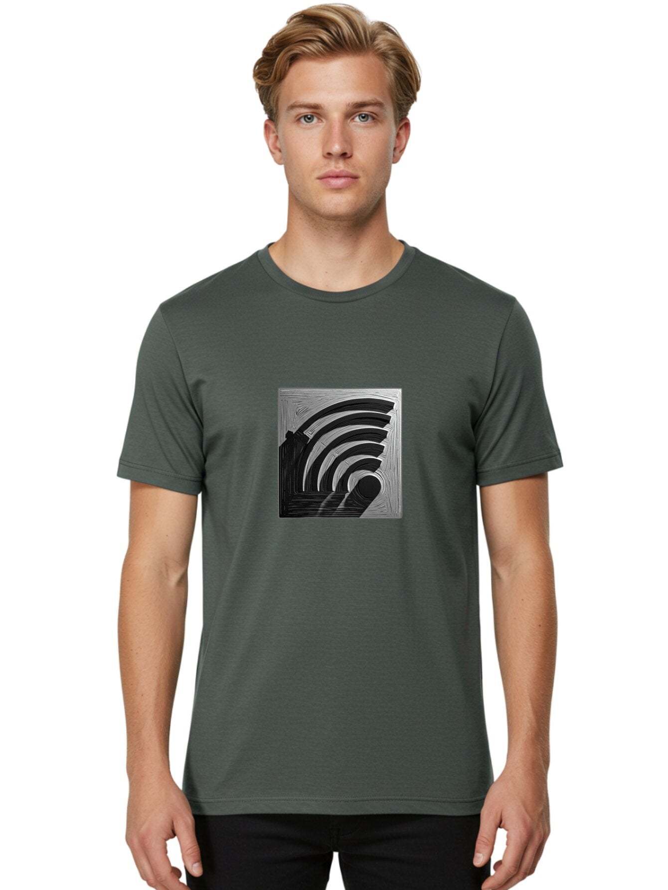 Wi-Fi-Symbol Men'S Graphic Tee, 100% Cotton, Comfortable Casual Summer Wear, Machine Washable, Vintage Camera, Old Camera, Antique Camera, Black Camera, Classic Photography, Photography Equipment, Nostalgic Device, Film Camera, Camera Art Baq189 22