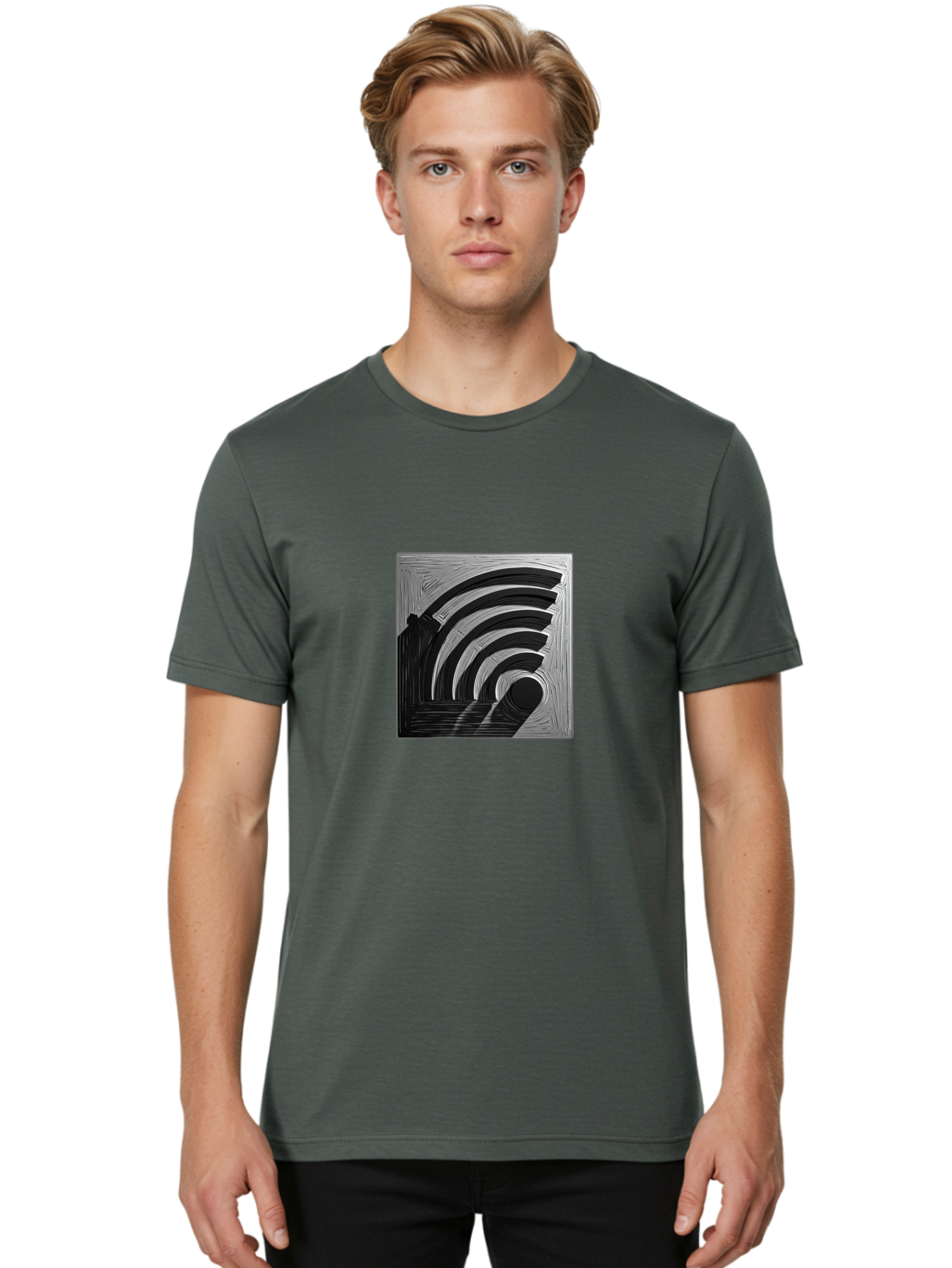 Wi-Fi-Symbol Men'S Graphic Tee, 100% Cotton, Comfortable Casual Summer Wear, Machine Washable, Vintage Camera, Old Camera, Antique Camera, Black Camera, Classic Photography, Photography Equipment, Nostalgic Device, Film Camera, Camera Art Baq189 21