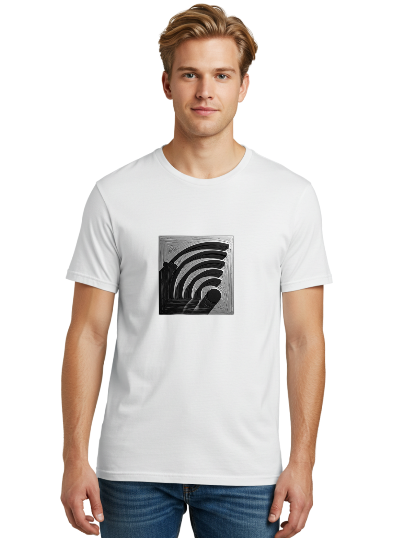 Wi-Fi-Symbol Men'S Graphic Tee, 100% Cotton, Comfortable Casual Summer Wear, Machine Washable, Vintage Camera, Old Camera, Antique Camera, Black Camera, Classic Photography, Photography Equipment, Nostalgic Device, Film Camera, Camera Art Baq189 27