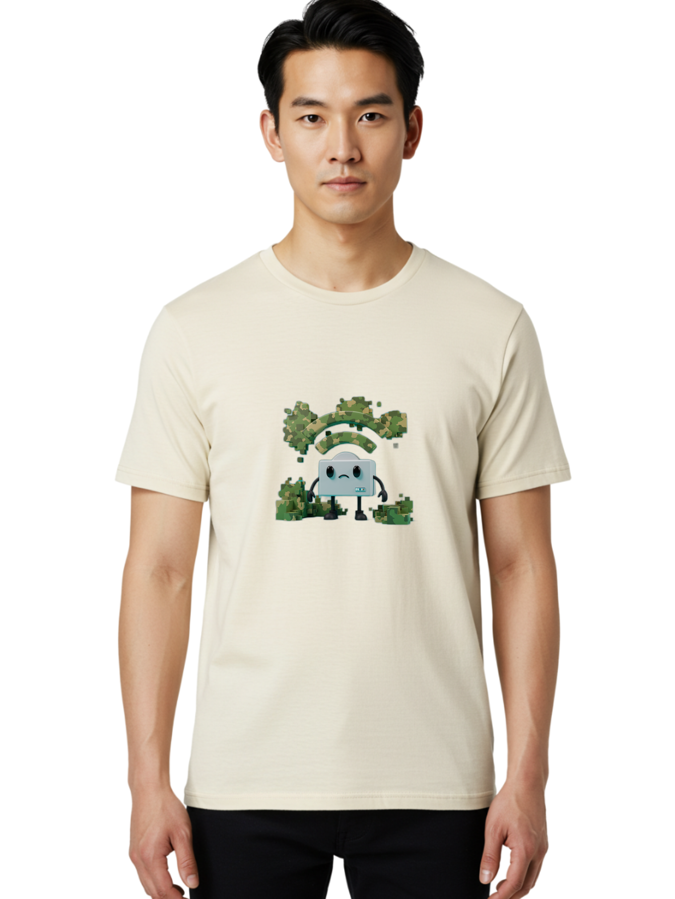 Wifi-Router-Character Men'S Graphic Tee, 100% Cotton, Comfortable Casual Summer Wear, Machine Washable, Vintage Camera, Old Camera, Antique Camera, Black Camera, Classic Photography, Photography Equipment, Nostalgic Device, Film Camera, Baq191 19