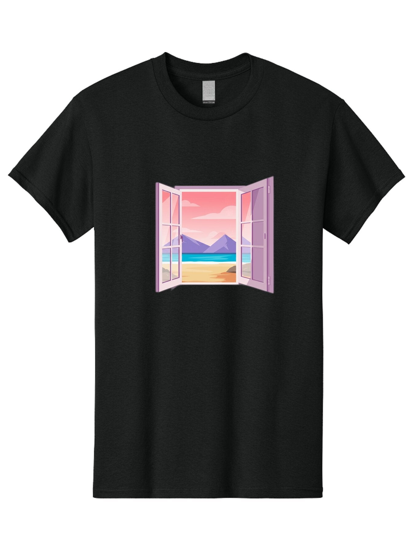 Window-To-Beach Men'S Graphic Tee, 100% Cotton, Comfortable Casual Summer Wear, Machine Washable, Vintage Camera, Old Camera, Antique Camera, Black Camera, Classic Photography, Photography Equipment, Nostalgic Device, Film Camera, Camera Art Baq194 1