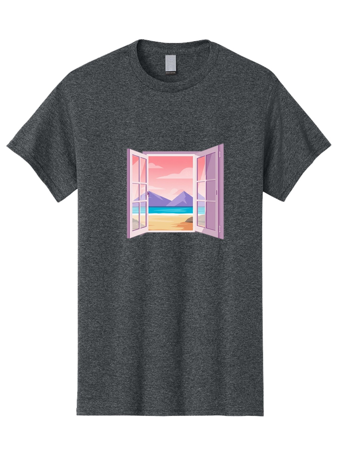 Window-To-Beach Men'S Graphic Tee, 100% Cotton, Comfortable Casual Summer Wear, Machine Washable, Vintage Camera, Old Camera, Antique Camera, Black Camera, Classic Photography, Photography Equipment, Nostalgic Device, Film Camera, Camera Art Baq194 9