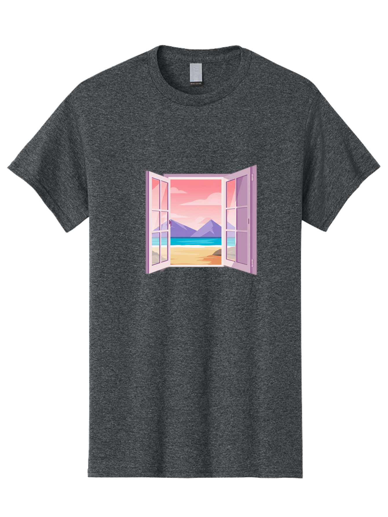 Window-To-Beach Men'S Graphic Tee, 100% Cotton, Comfortable Casual Summer Wear, Machine Washable, Vintage Camera, Old Camera, Antique Camera, Black Camera, Classic Photography, Photography Equipment, Nostalgic Device, Film Camera, Camera Art Baq194 5