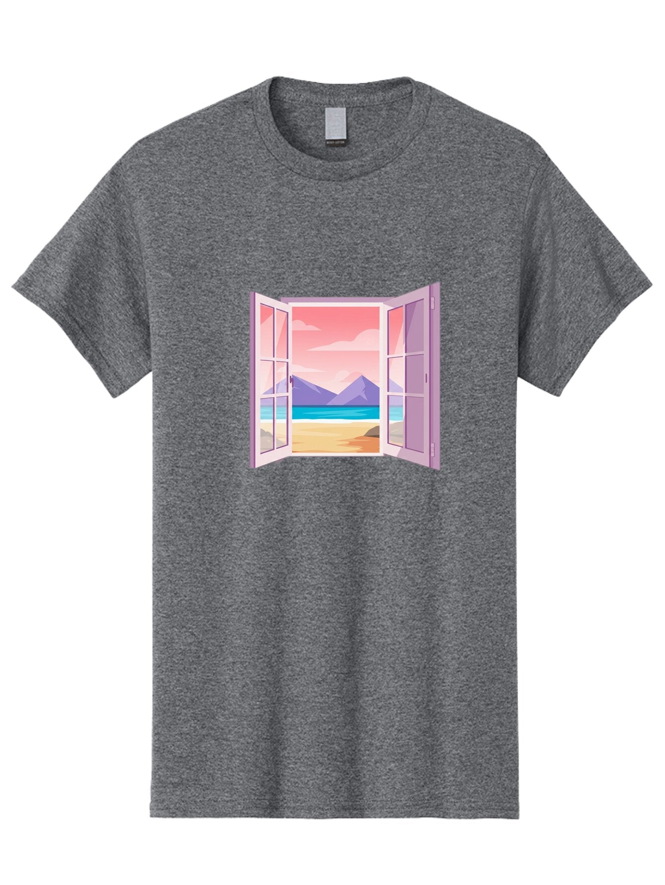 Window-To-Beach Men'S Graphic Tee, 100% Cotton, Comfortable Casual Summer Wear, Machine Washable, Vintage Camera, Old Camera, Antique Camera, Black Camera, Classic Photography, Photography Equipment, Nostalgic Device, Film Camera, Camera Art Baq194 7