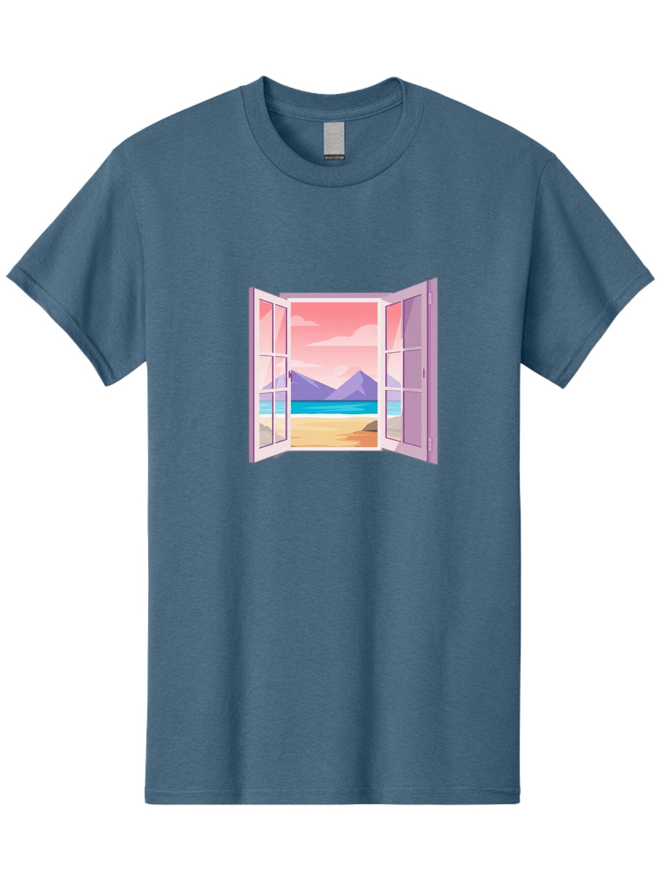 Window-To-Beach Men'S Graphic Tee, 100% Cotton, Comfortable Casual Summer Wear, Machine Washable, Vintage Camera, Old Camera, Antique Camera, Black Camera, Classic Photography, Photography Equipment, Nostalgic Device, Film Camera, Camera Art Baq194 2
