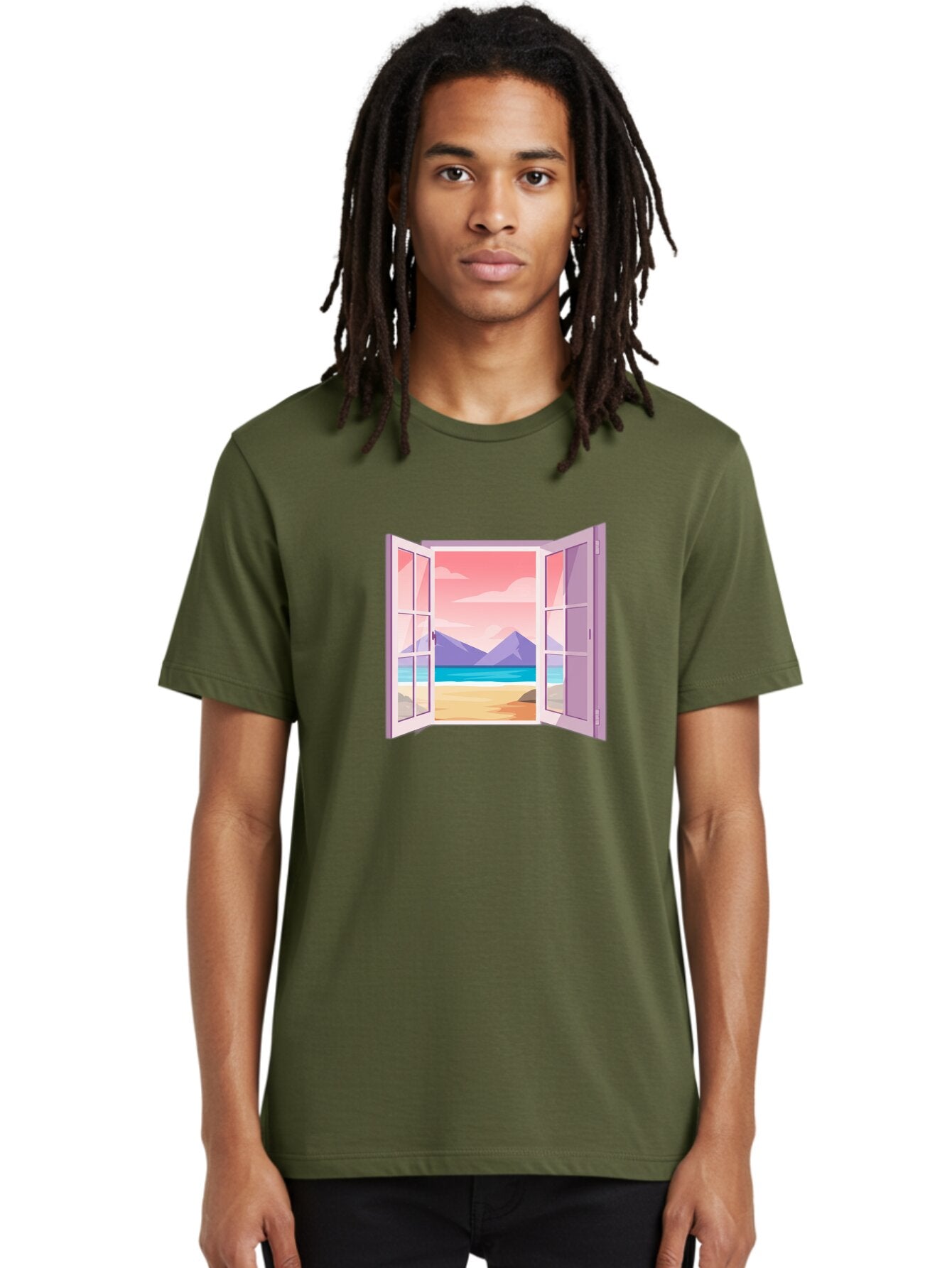 Window-To-Beach Men'S Graphic Tee, 100% Cotton, Comfortable Casual Summer Wear, Machine Washable, Vintage Camera, Old Camera, Antique Camera, Black Camera, Classic Photography, Photography Equipment, Nostalgic Device, Film Camera, Camera Art Baq194 28