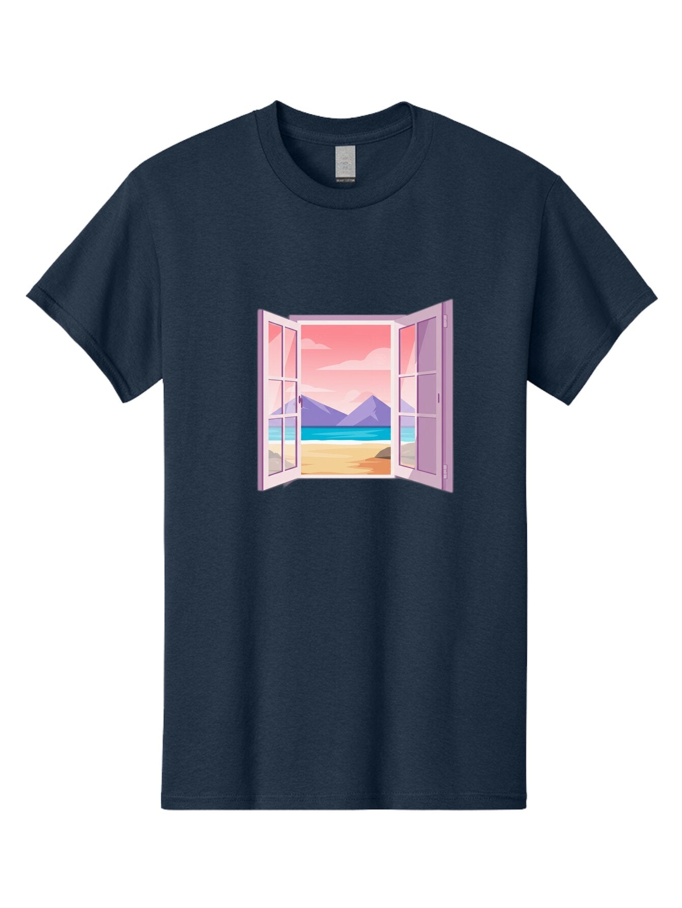 Window-To-Beach Men'S Graphic Tee, 100% Cotton, Comfortable Casual Summer Wear, Machine Washable, Vintage Camera, Old Camera, Antique Camera, Black Camera, Classic Photography, Photography Equipment, Nostalgic Device, Film Camera, Camera Art Baq194 4