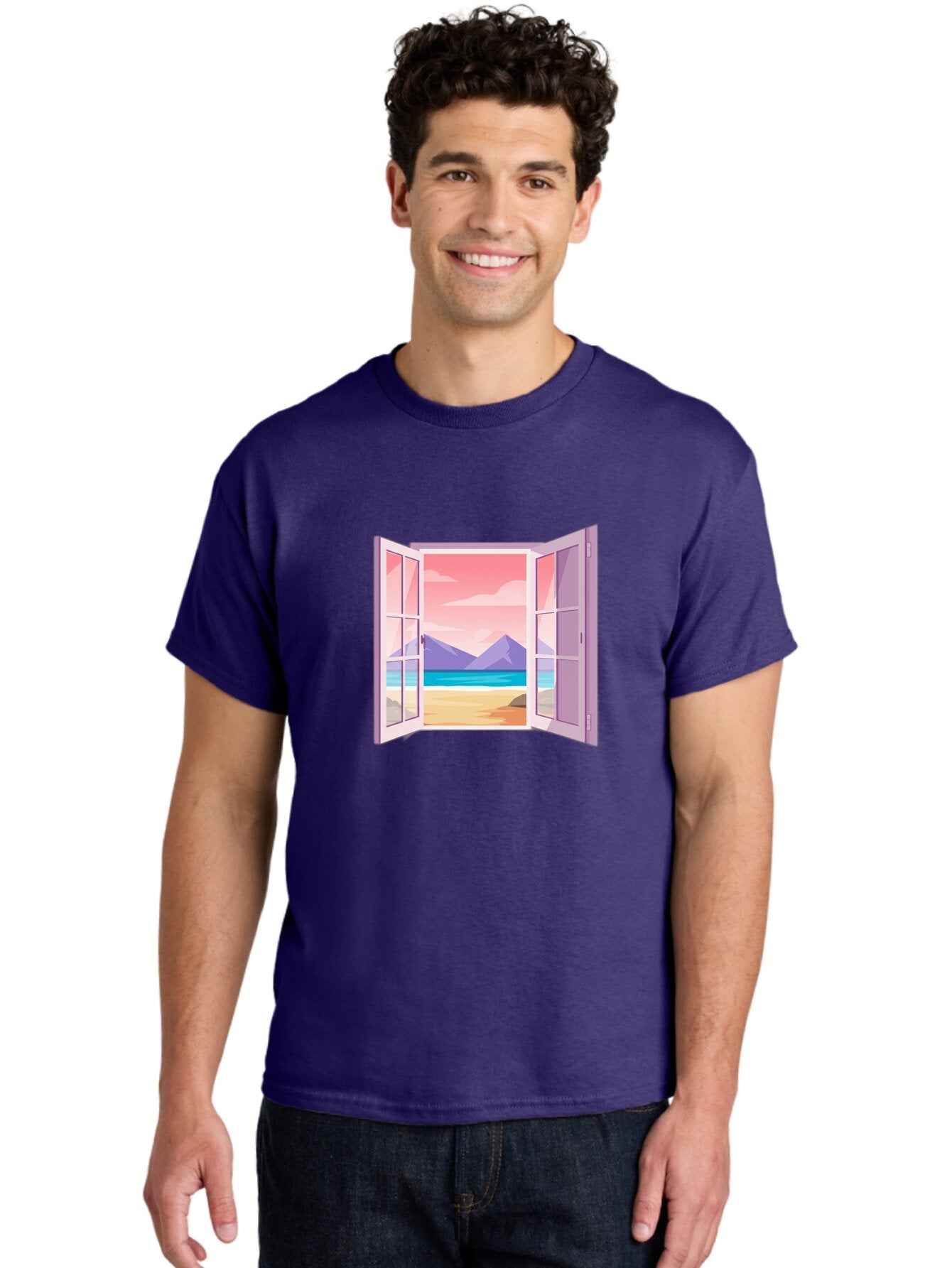 Window-To-Beach Men'S Graphic Tee, 100% Cotton, Comfortable Casual Summer Wear, Machine Washable, Vintage Camera, Old Camera, Antique Camera, Black Camera, Classic Photography, Photography Equipment, Nostalgic Device, Film Camera, Camera Art Baq194 30