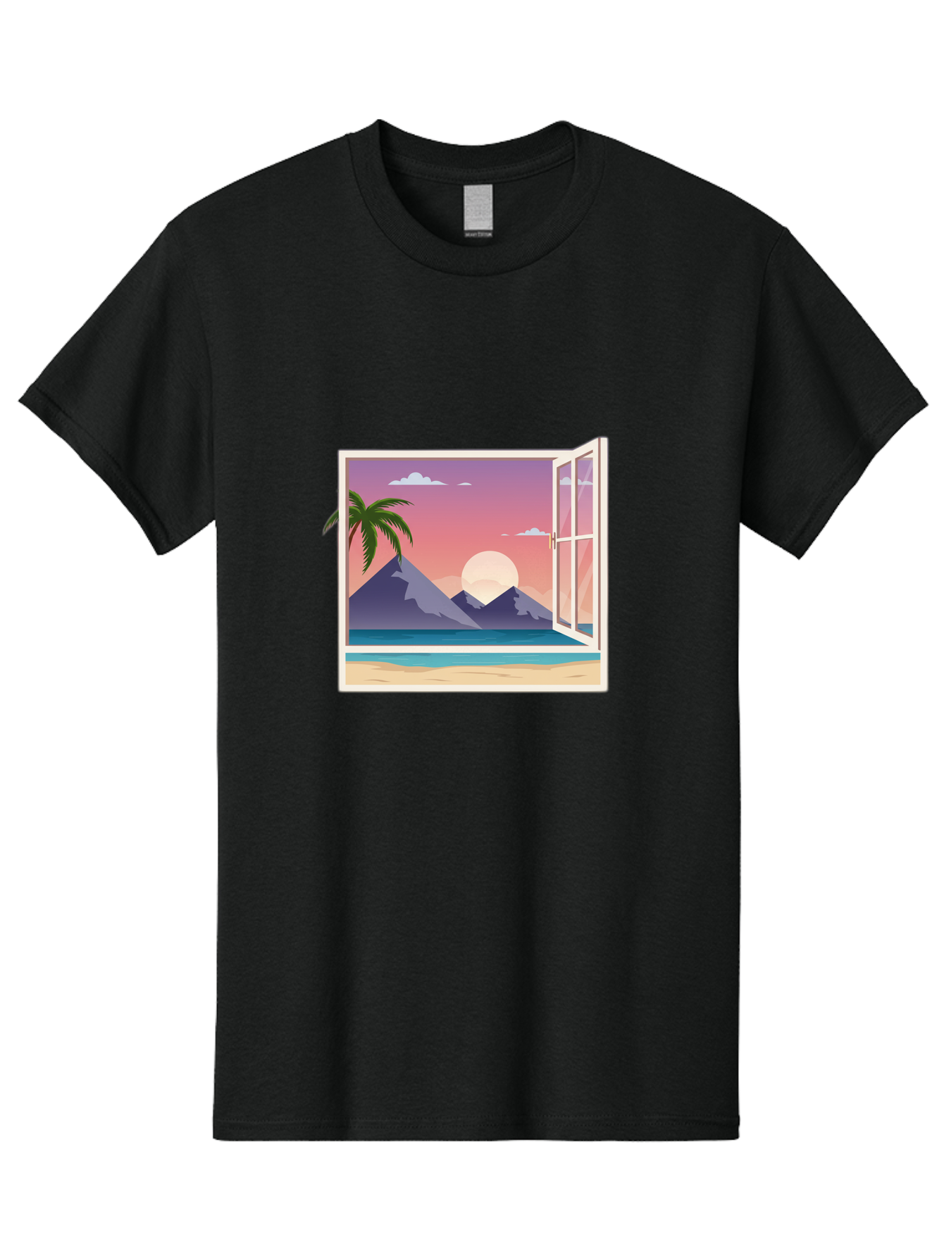 Window-To-Paradise Men'S Graphic Tee, 100% Cotton, Comfortable Casual Summer Wear, Machine Washable, Vintage Camera, Old Camera, Antique Camera, Black Camera, Classic Photography, Photography Equipment, Nostalgic Device, Film Camera, Baq195 6