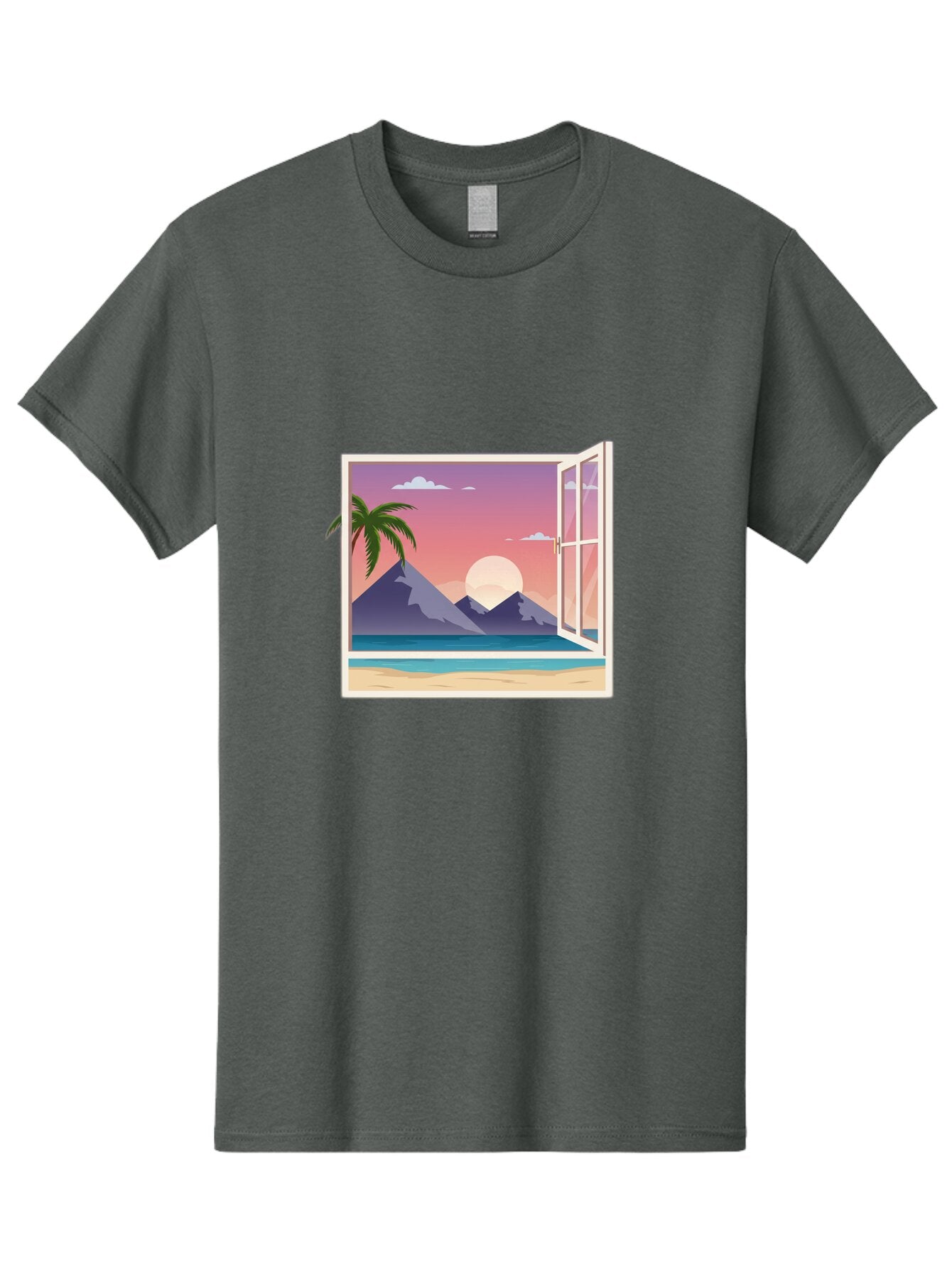 Window-To-Paradise Men'S Graphic Tee, 100% Cotton, Comfortable Casual Summer Wear, Machine Washable, Vintage Camera, Old Camera, Antique Camera, Black Camera, Classic Photography, Photography Equipment, Nostalgic Device, Film Camera, Baq195 3