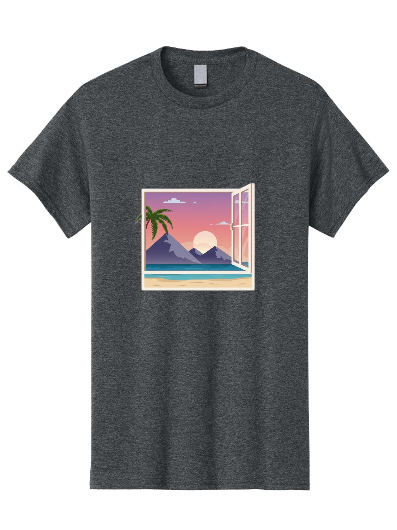 Window-To-Paradise Men'S Graphic Tee, 100% Cotton, Comfortable Casual Summer Wear, Machine Washable, Vintage Camera, Old Camera, Antique Camera, Black Camera, Classic Photography, Photography Equipment, Nostalgic Device, Film Camera, Baq195 1