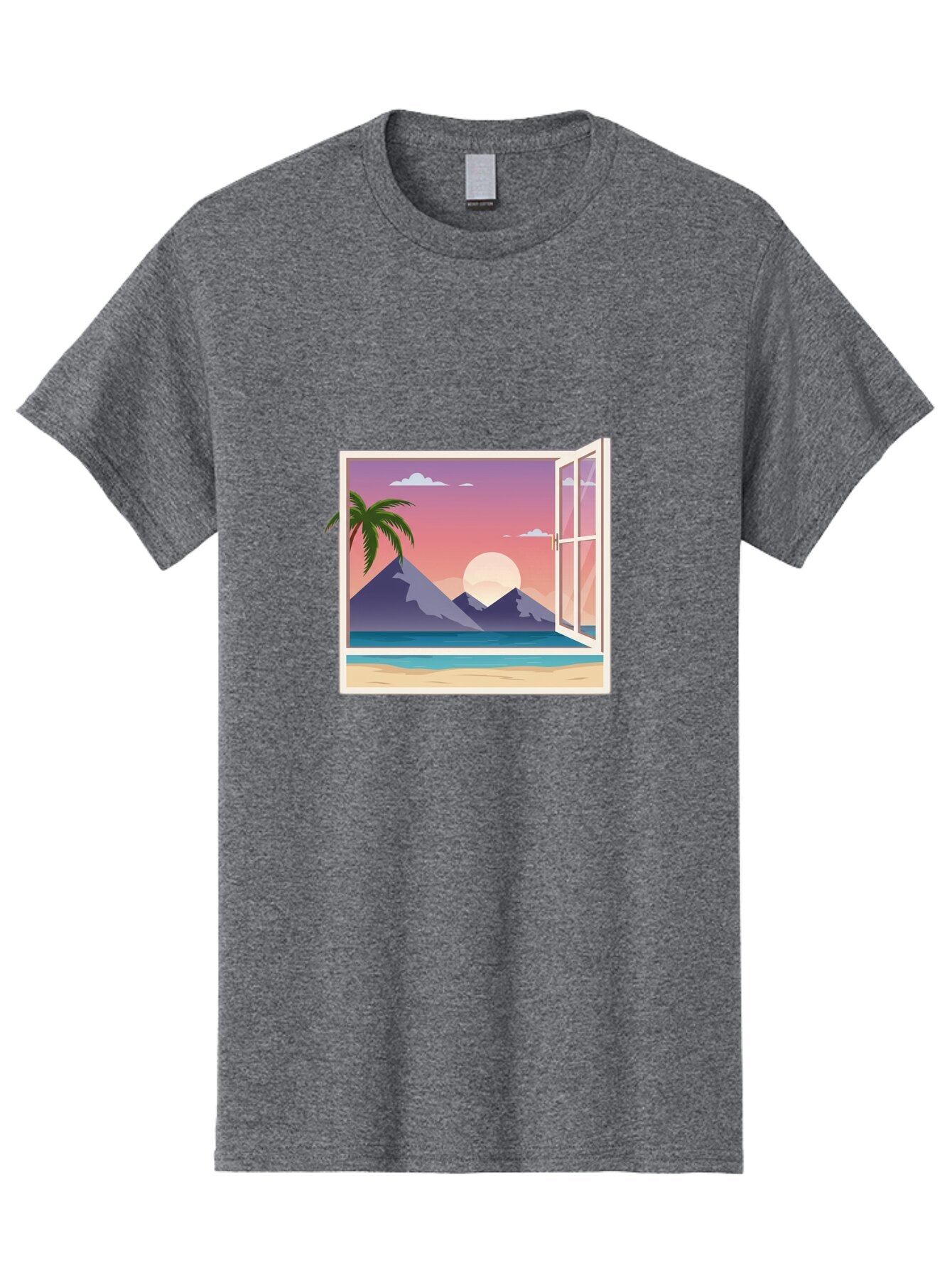 Window-To-Paradise Men'S Graphic Tee, 100% Cotton, Comfortable Casual Summer Wear, Machine Washable, Vintage Camera, Old Camera, Antique Camera, Black Camera, Classic Photography, Photography Equipment, Nostalgic Device, Film Camera, Baq195 4