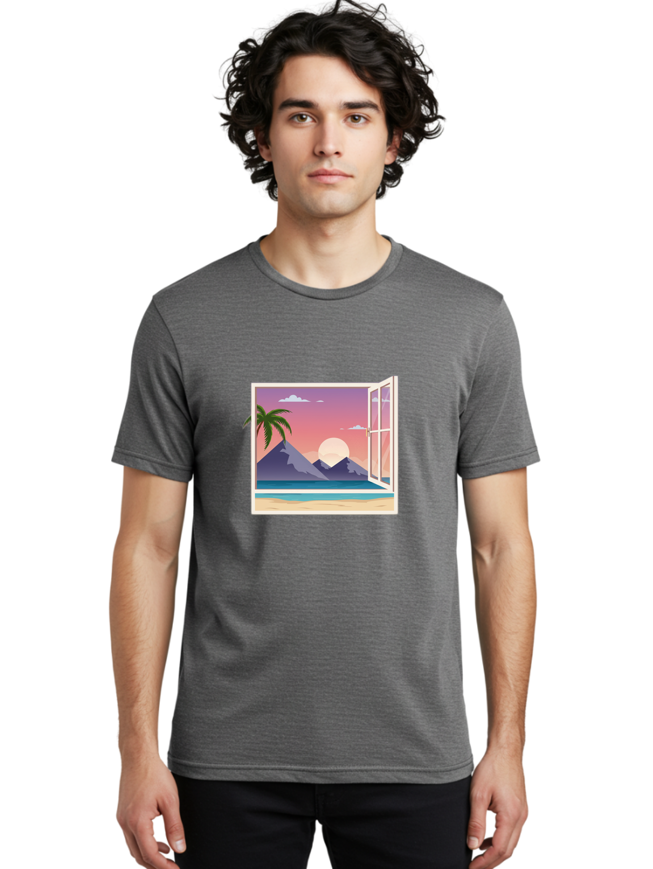 Window-To-Paradise Men'S Graphic Tee, 100% Cotton, Comfortable Casual Summer Wear, Machine Washable, Vintage Camera, Old Camera, Antique Camera, Black Camera, Classic Photography, Photography Equipment, Nostalgic Device, Film Camera, Baq195 27