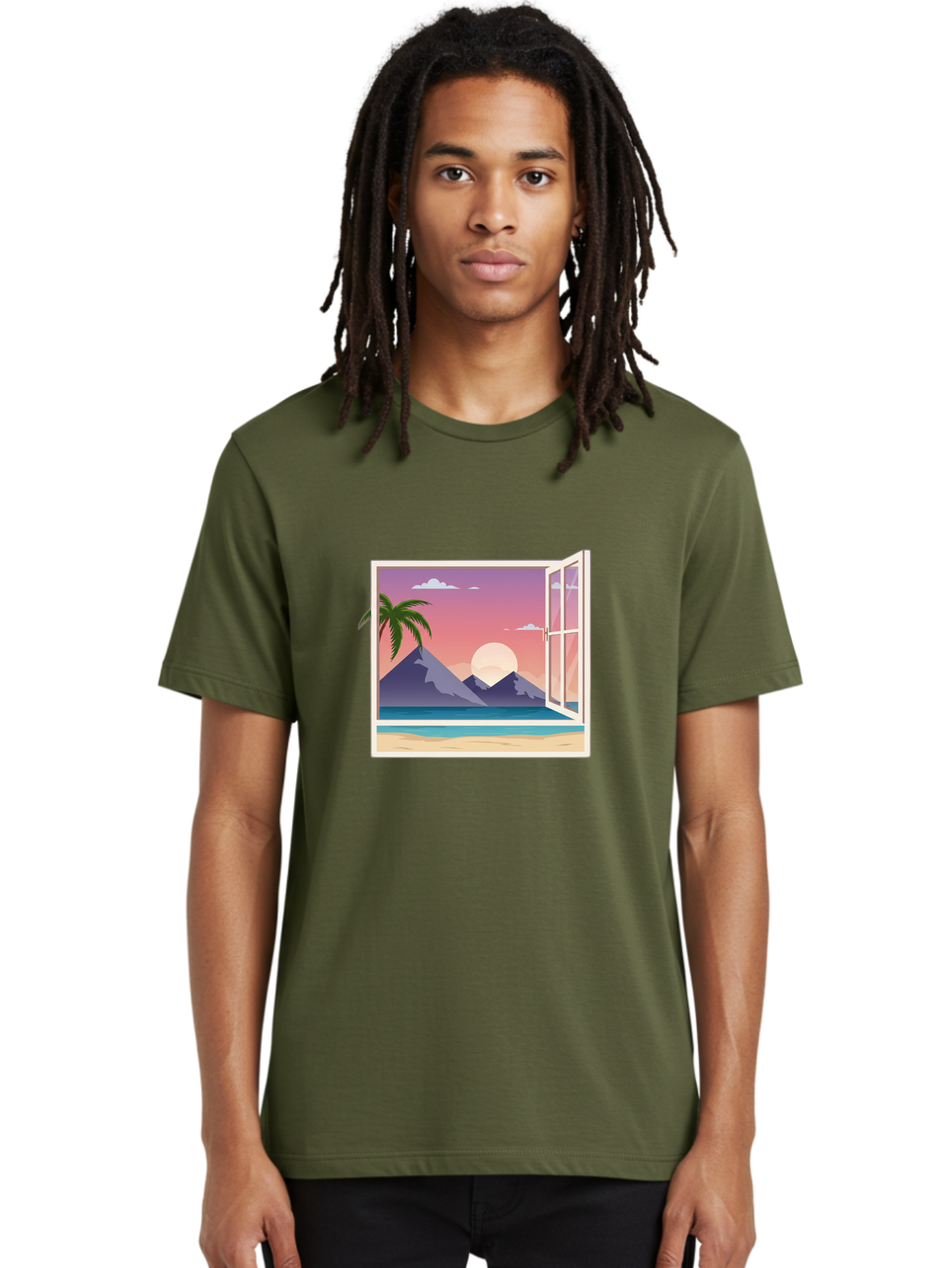 Window-To-Paradise Men'S Graphic Tee, 100% Cotton, Comfortable Casual Summer Wear, Machine Washable, Vintage Camera, Old Camera, Antique Camera, Black Camera, Classic Photography, Photography Equipment, Nostalgic Device, Film Camera, Baq195 30