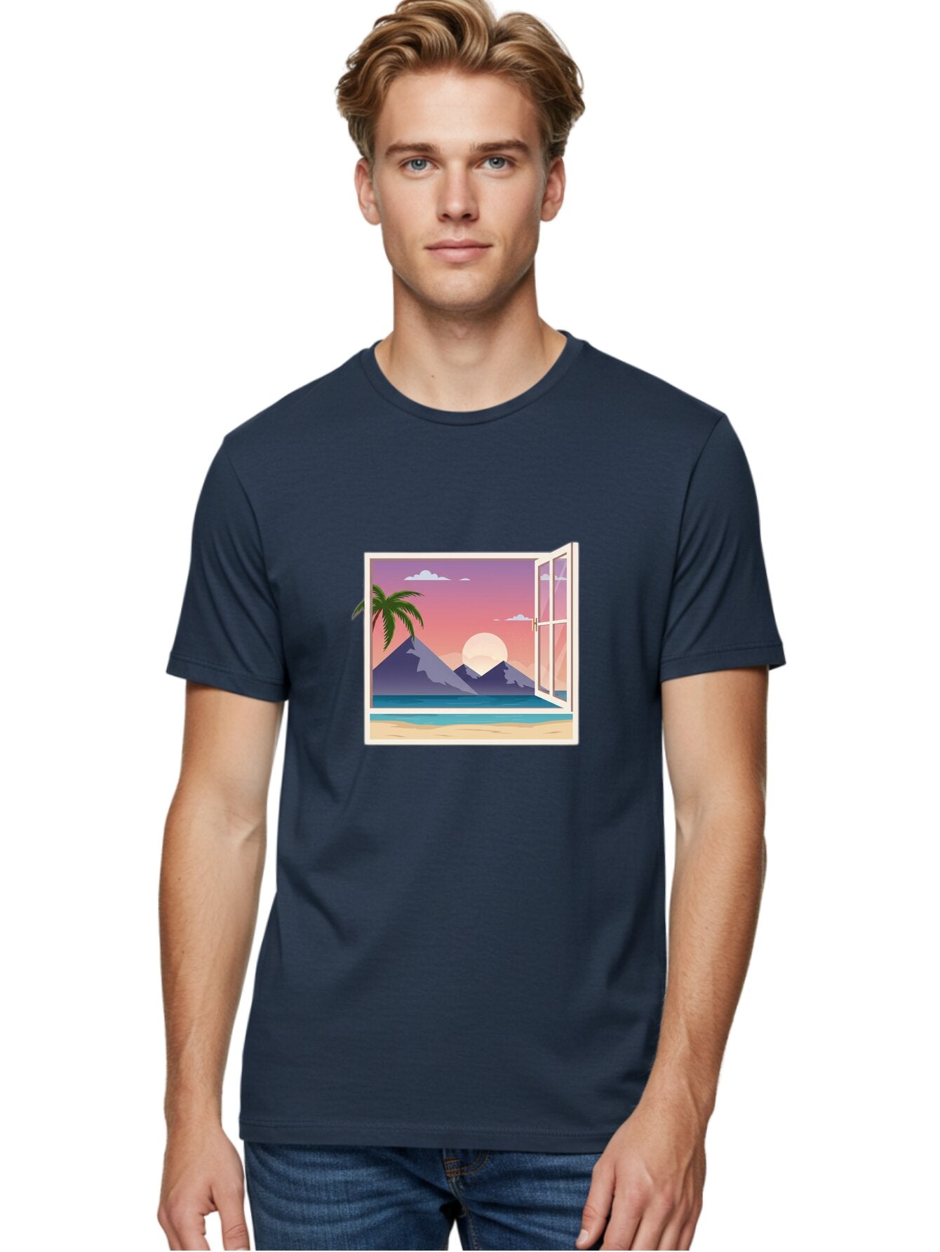 Window-To-Paradise Men'S Graphic Tee, 100% Cotton, Comfortable Casual Summer Wear, Machine Washable, Vintage Camera, Old Camera, Antique Camera, Black Camera, Classic Photography, Photography Equipment, Nostalgic Device, Film Camera, Baq195 28