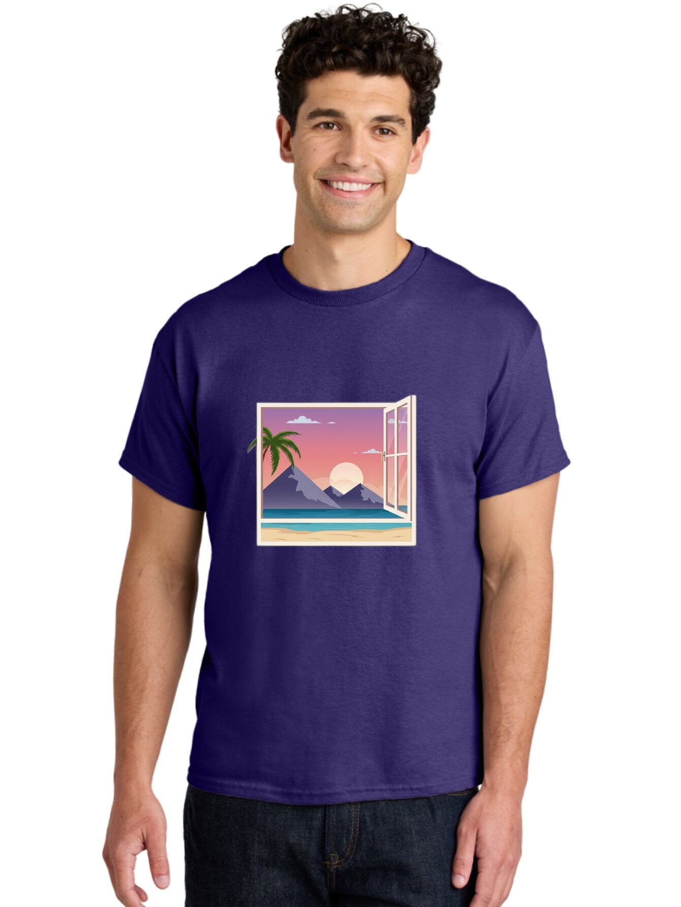 Window-To-Paradise Men'S Graphic Tee, 100% Cotton, Comfortable Casual Summer Wear, Machine Washable, Vintage Camera, Old Camera, Antique Camera, Black Camera, Classic Photography, Photography Equipment, Nostalgic Device, Film Camera, Baq195 25
