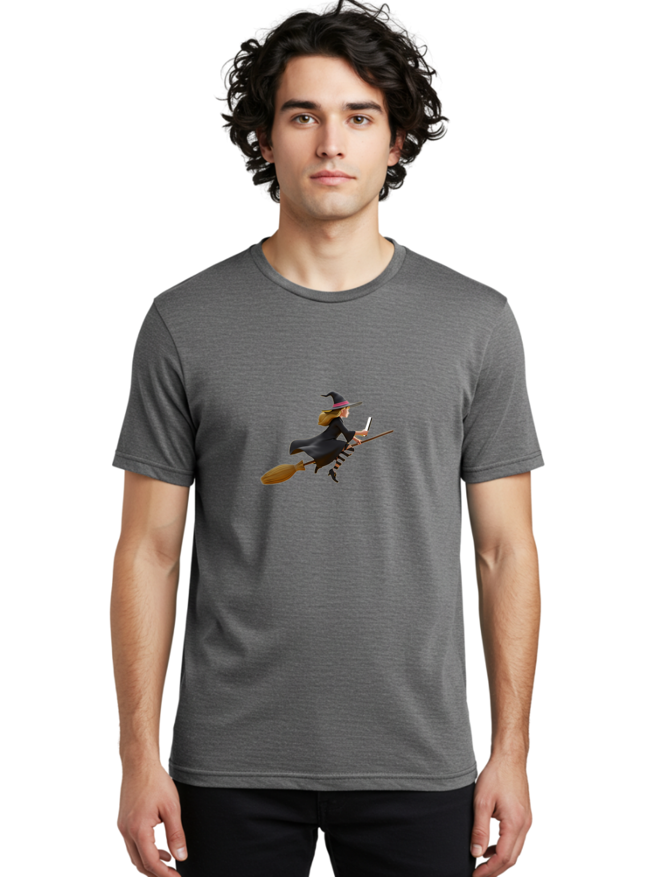 Witch-Flying-On-Broomstick-1 Men'S Graphic Tee, 100% Cotton, Comfortable Casual Summer Wear, Machine Washable, Vintage Camera, Old Camera, Antique Camera, Black Camera, Classic Photography, Photography Equipment, Nostalgic Device, Film Camera, Baq199 23