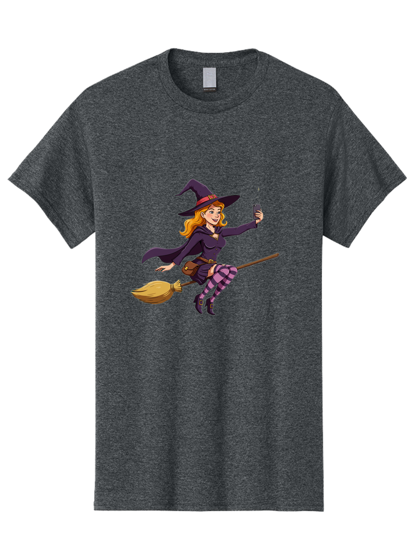 Witch-Flying-On-Broomstick-2 Men'S Graphic Tee, 100% Cotton, Comfortable Casual Summer Wear, Machine Washable, Vintage Camera, Old Camera, Antique Camera, Black Camera, Classic Photography, Photography Equipment, Nostalgic Device, Film Camera, Baq200 6