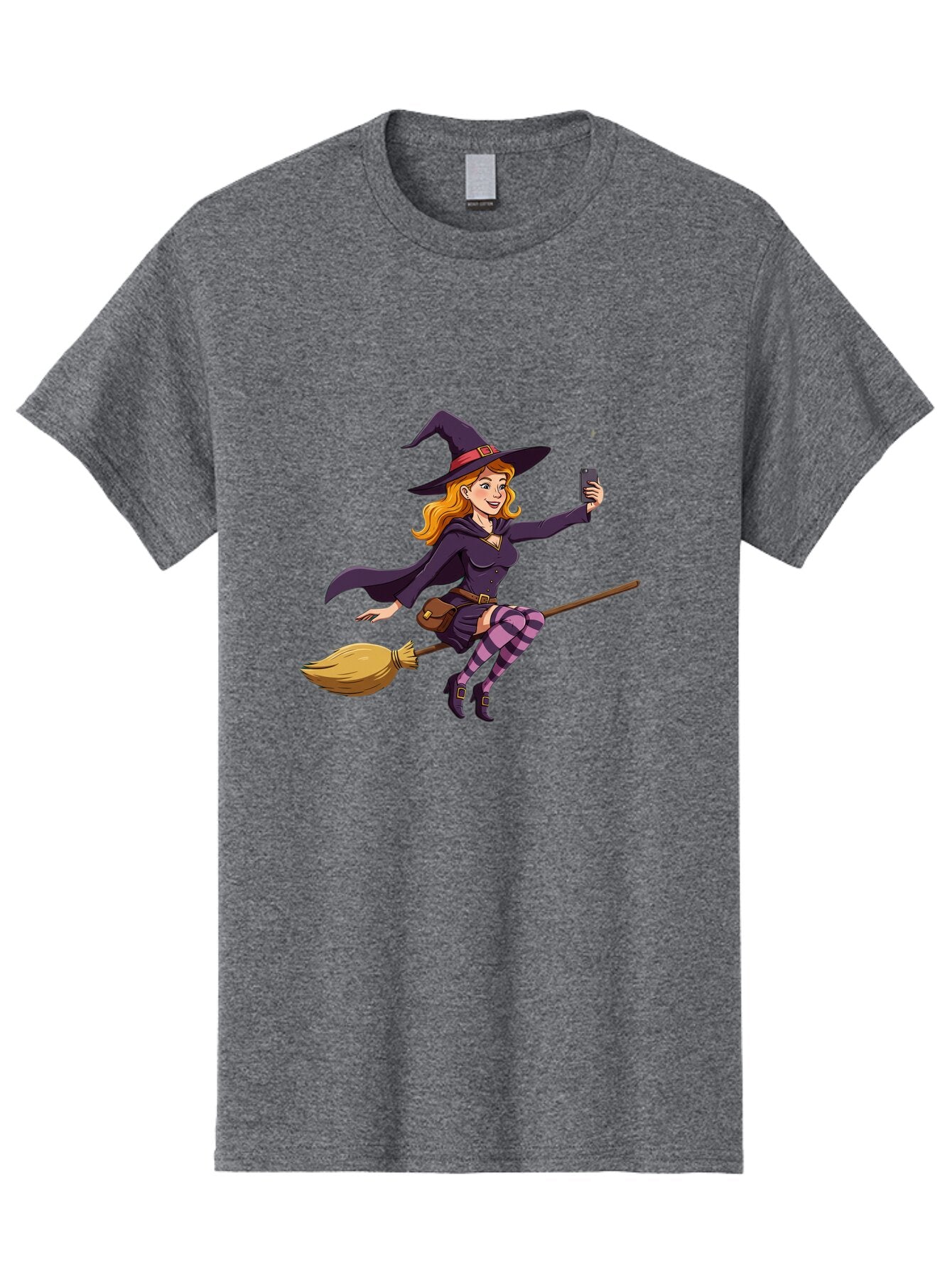 Witch-Flying-On-Broomstick-2 Men'S Graphic Tee, 100% Cotton, Comfortable Casual Summer Wear, Machine Washable, Vintage Camera, Old Camera, Antique Camera, Black Camera, Classic Photography, Photography Equipment, Nostalgic Device, Film Camera, Baq200 7