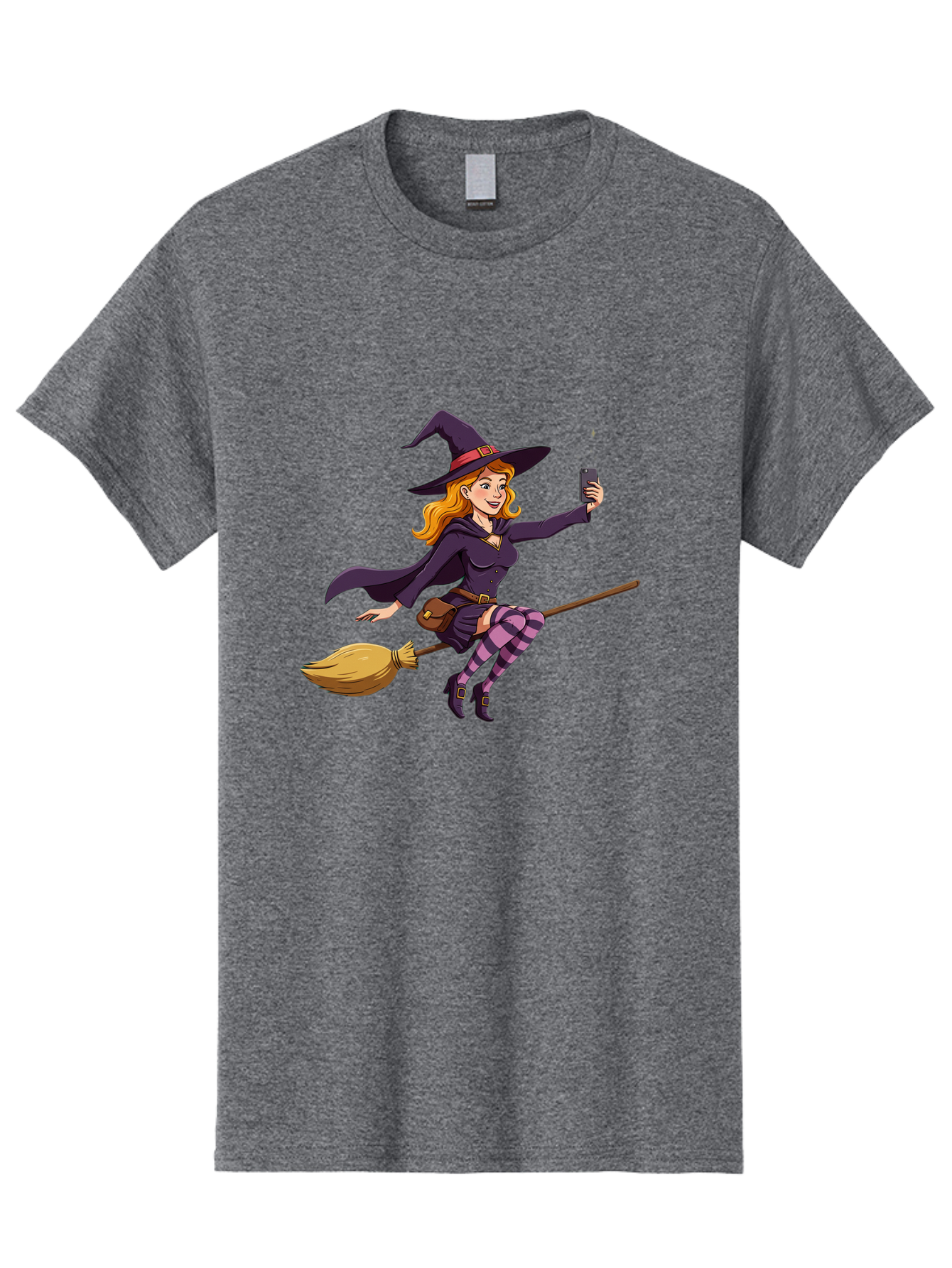 Witch-Flying-On-Broomstick-2 Men'S Graphic Tee, 100% Cotton, Comfortable Casual Summer Wear, Machine Washable, Vintage Camera, Old Camera, Antique Camera, Black Camera, Classic Photography, Photography Equipment, Nostalgic Device, Film Camera, Baq200 11