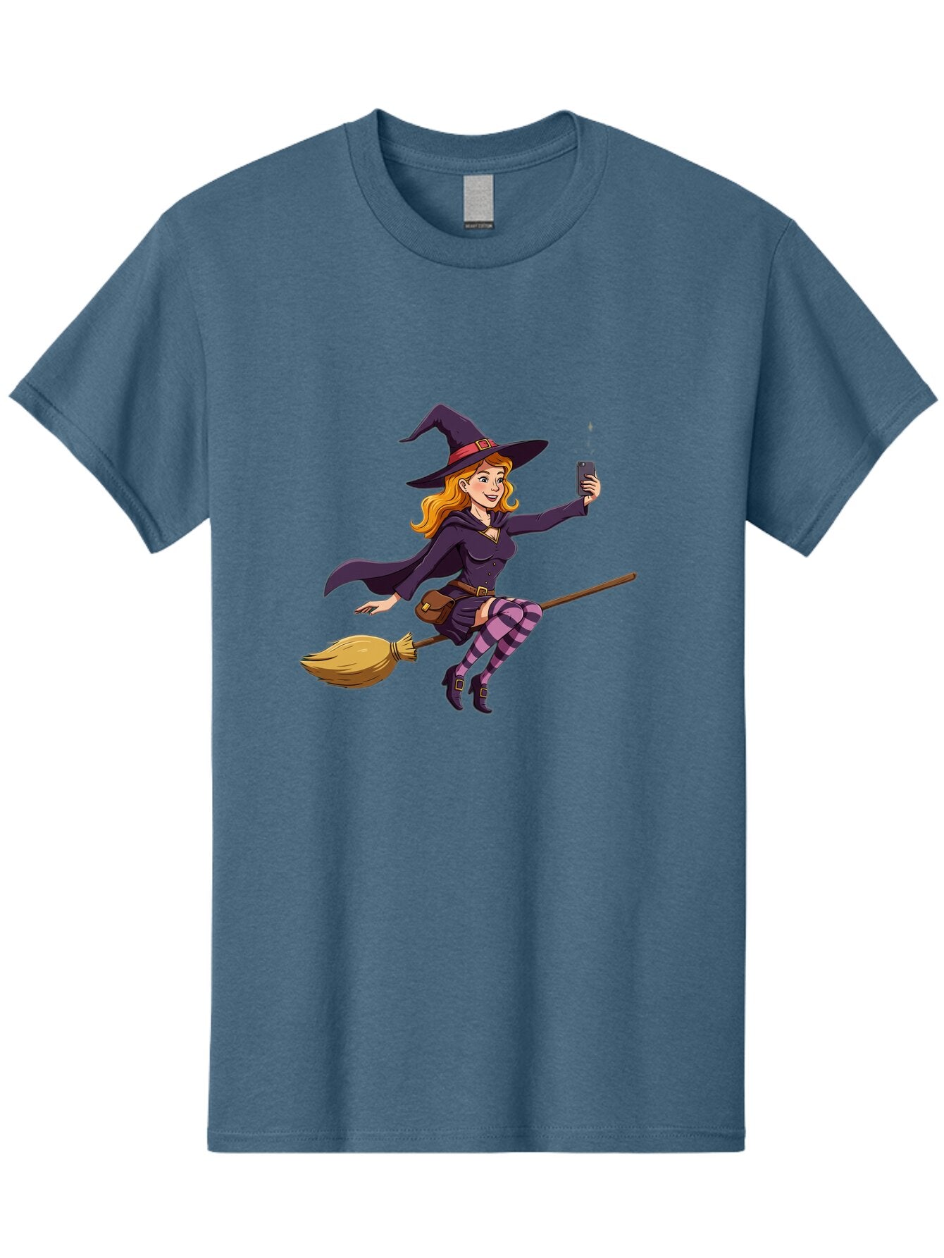 Witch-Flying-On-Broomstick-2 Men'S Graphic Tee, 100% Cotton, Comfortable Casual Summer Wear, Machine Washable, Vintage Camera, Old Camera, Antique Camera, Black Camera, Classic Photography, Photography Equipment, Nostalgic Device, Film Camera, Baq200 8