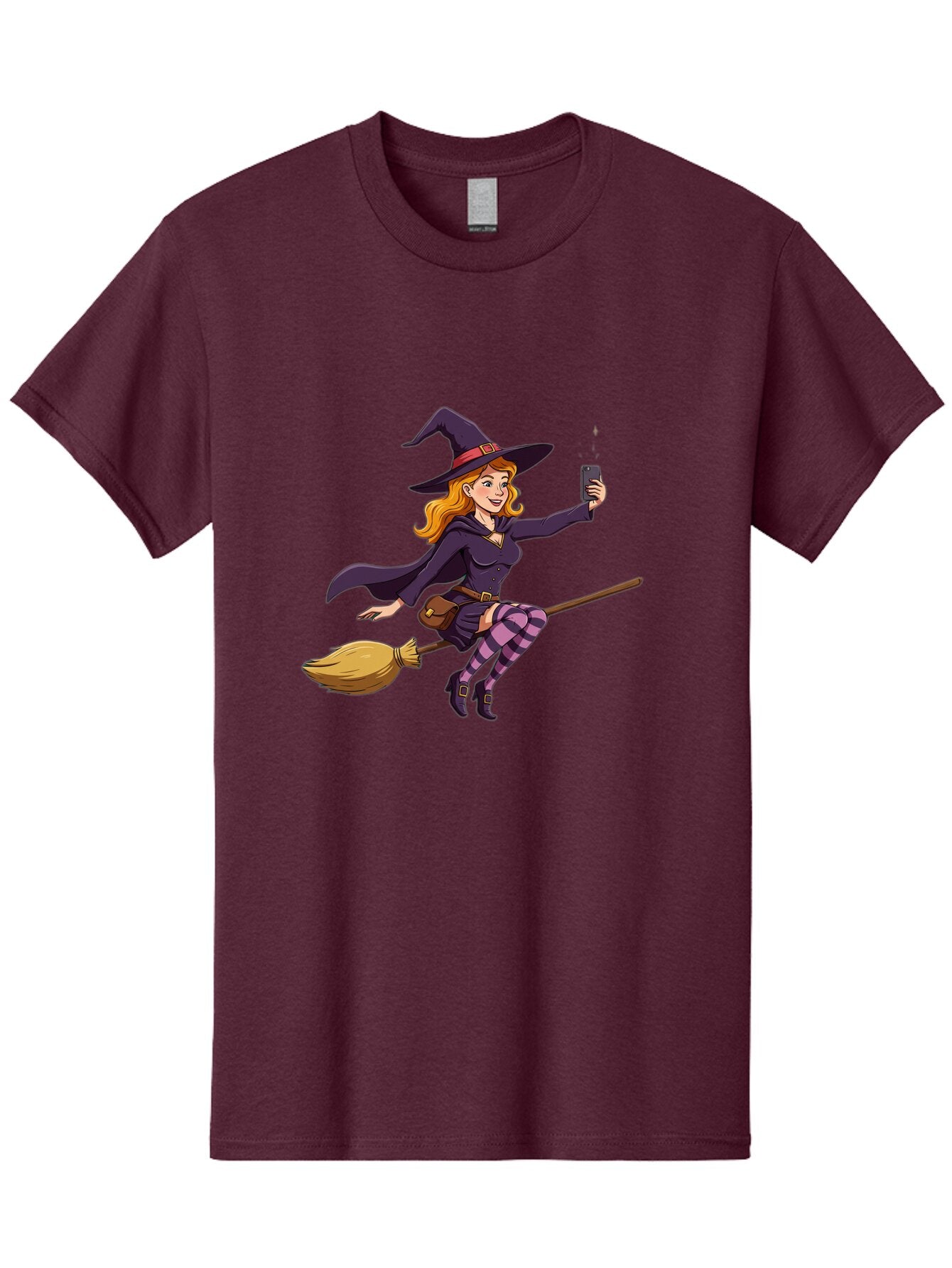 Witch-Flying-On-Broomstick-2 Men'S Graphic Tee, 100% Cotton, Comfortable Casual Summer Wear, Machine Washable, Vintage Camera, Old Camera, Antique Camera, Black Camera, Classic Photography, Photography Equipment, Nostalgic Device, Film Camera, Baq200 13