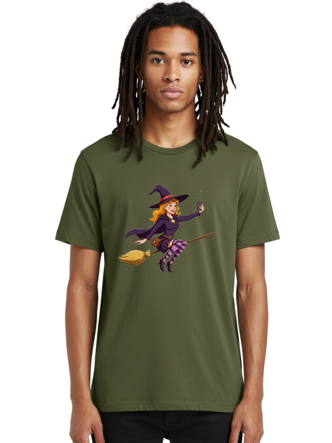 Witch-Flying-On-Broomstick-2 Men'S Graphic Tee, 100% Cotton, Comfortable Casual Summer Wear, Machine Washable, Vintage Camera, Old Camera, Antique Camera, Black Camera, Classic Photography, Photography Equipment, Nostalgic Device, Film Camera, Baq200 19