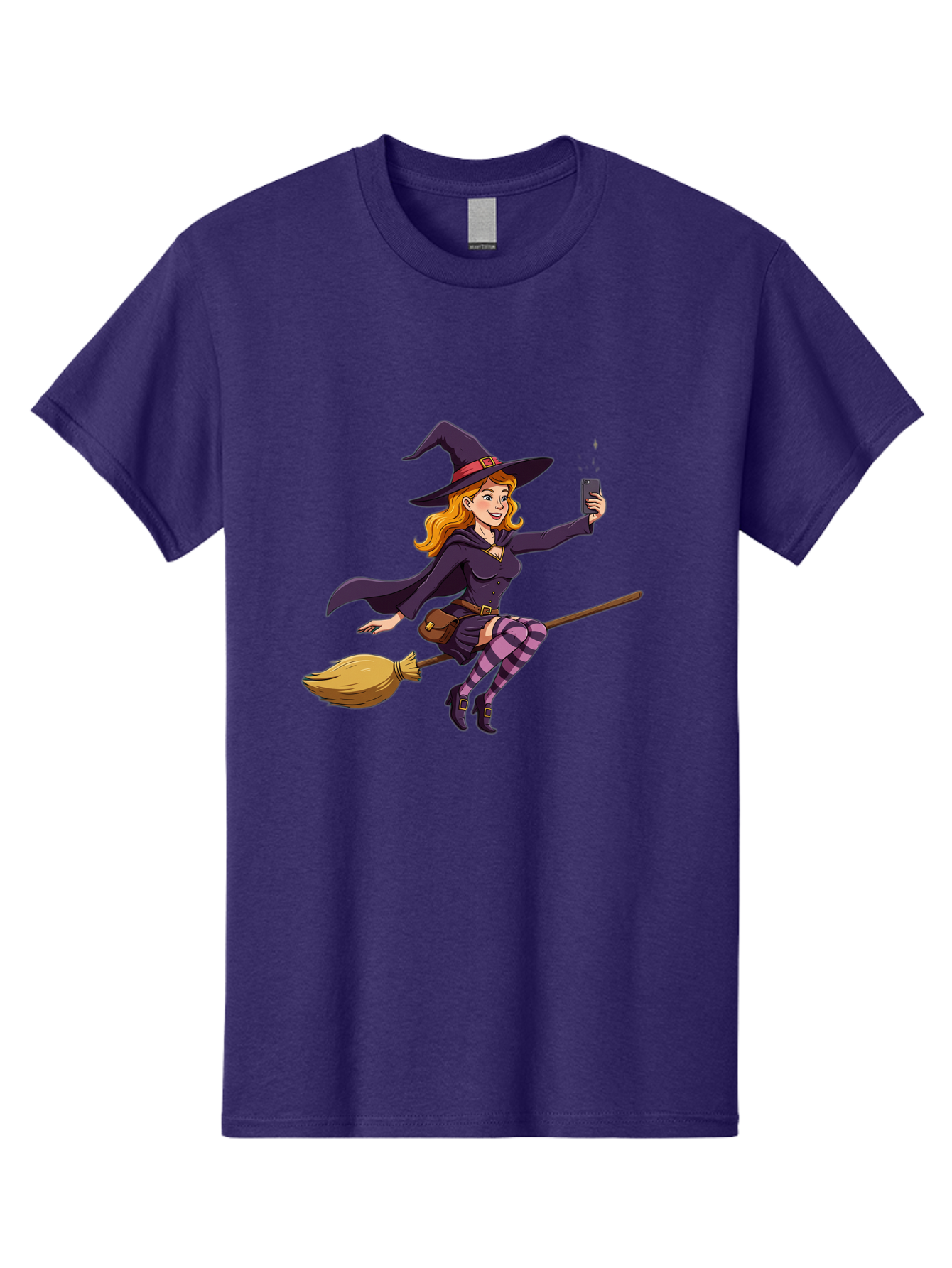 Witch-Flying-On-Broomstick-2 Men'S Graphic Tee, 100% Cotton, Comfortable Casual Summer Wear, Machine Washable, Vintage Camera, Old Camera, Antique Camera, Black Camera, Classic Photography, Photography Equipment, Nostalgic Device, Film Camera, Baq200