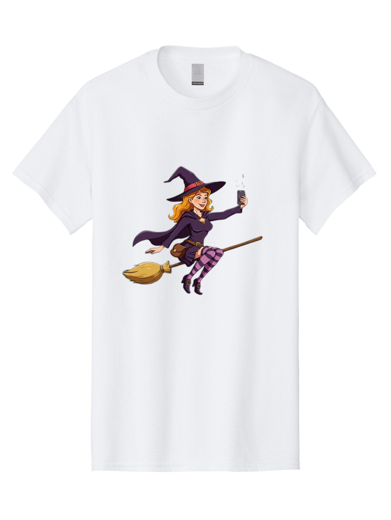 Witch-Flying-On-Broomstick-2 Men'S Graphic Tee, 100% Cotton, Comfortable Casual Summer Wear, Machine Washable, Vintage Camera, Old Camera, Antique Camera, Black Camera, Classic Photography, Photography Equipment, Nostalgic Device, Film Camera, Baq200 9