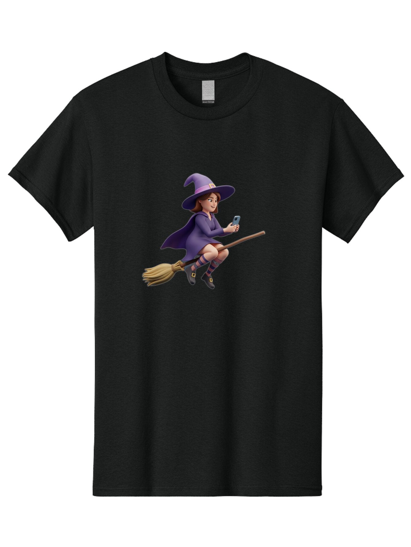 Witch-Flying-On-Broomstick-3 Men'S Graphic Tee, 100% Cotton, Comfortable Casual Summer Wear, Machine Washable, Vintage Camera, Old Camera, Antique Camera, Black Camera, Classic Photography, Photography Equipment, Nostalgic Device, Film Camera, Baq201 1