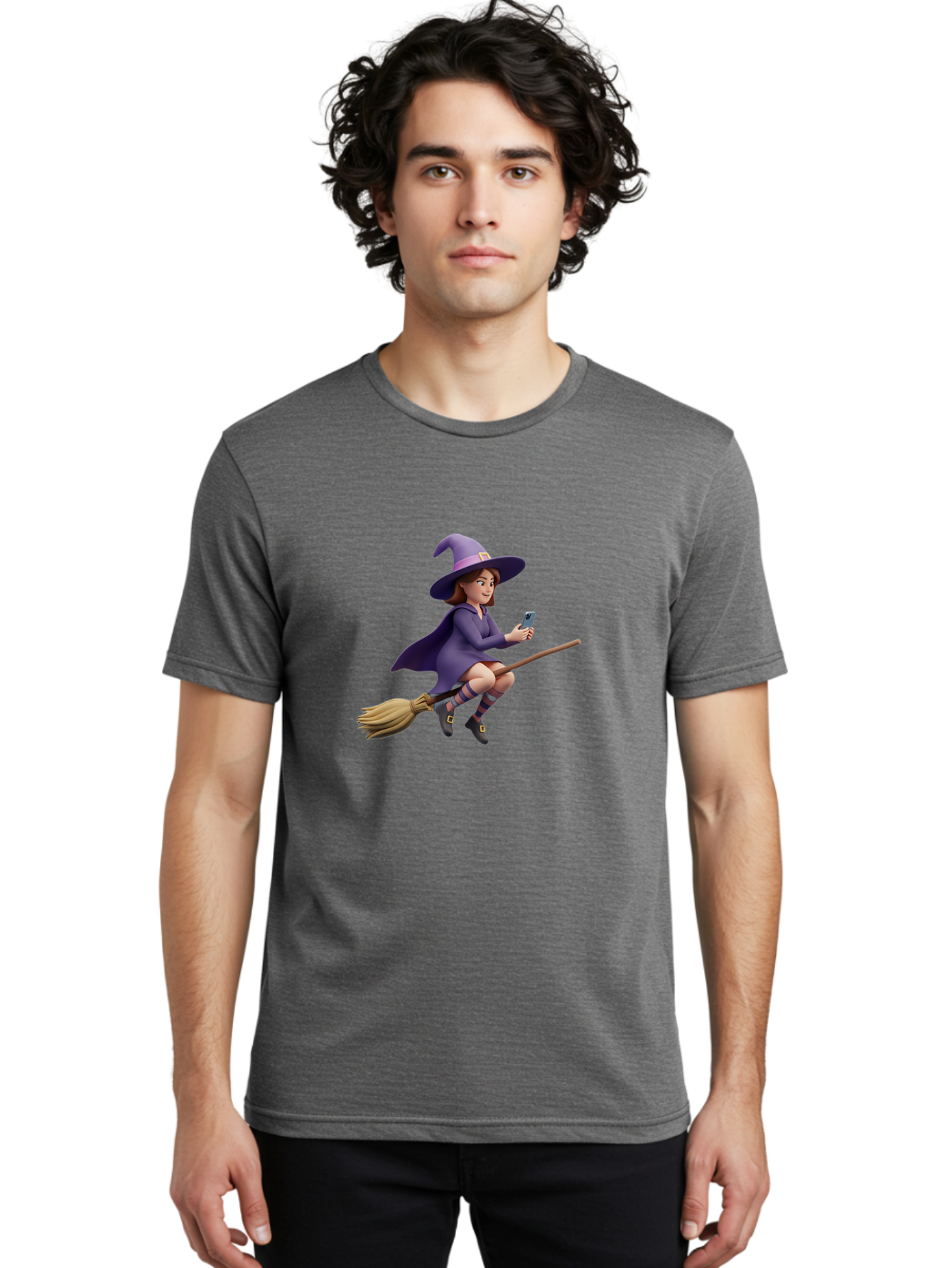 Witch-Flying-On-Broomstick-3 Men'S Graphic Tee, 100% Cotton, Comfortable Casual Summer Wear, Machine Washable, Vintage Camera, Old Camera, Antique Camera, Black Camera, Classic Photography, Photography Equipment, Nostalgic Device, Film Camera, Baq201 16