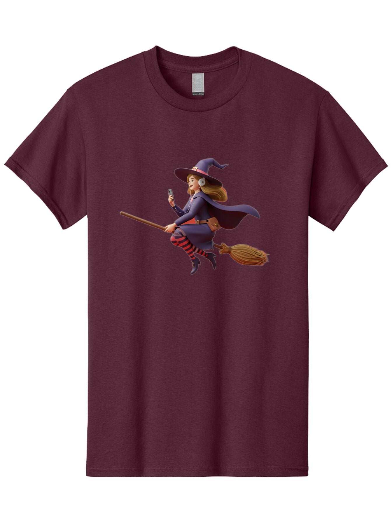 Witch-Flying-On-Broomstick-4 Men'S Graphic Tee, 100% Cotton, Comfortable Casual Summer Wear, Machine Washable, Vintage Camera, Old Camera, Antique Camera, Black Camera, Classic Photography, Photography Equipment, Nostalgic Device, Film Camera, Baq202 1