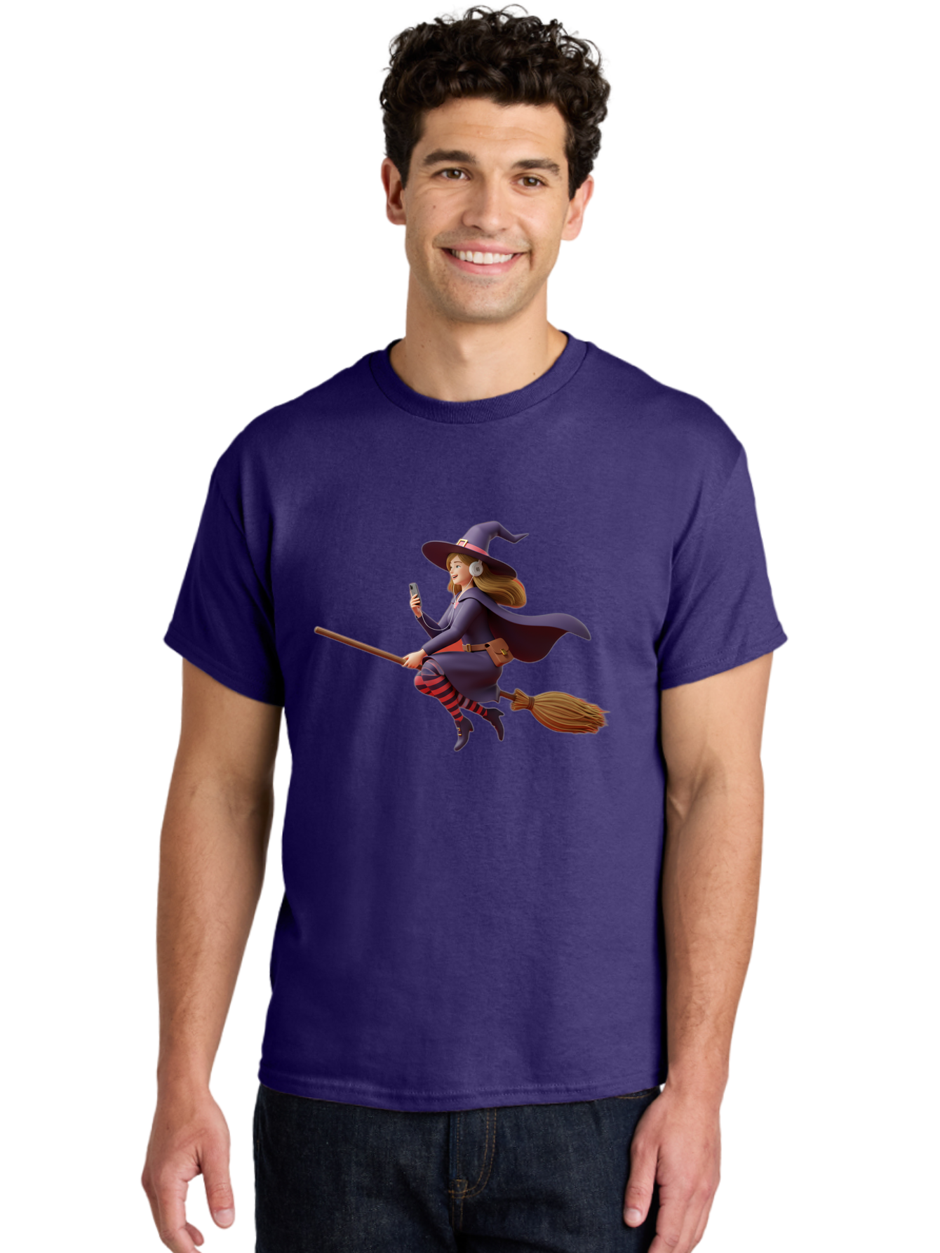 Witch-Flying-On-Broomstick-4 Men'S Graphic Tee, 100% Cotton, Comfortable Casual Summer Wear, Machine Washable, Vintage Camera, Old Camera, Antique Camera, Black Camera, Classic Photography, Photography Equipment, Nostalgic Device, Film Camera, Baq202 24