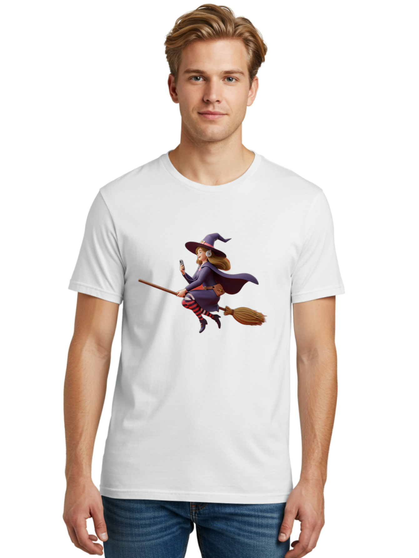 Witch-Flying-On-Broomstick-4 Men'S Graphic Tee, 100% Cotton, Comfortable Casual Summer Wear, Machine Washable, Vintage Camera, Old Camera, Antique Camera, Black Camera, Classic Photography, Photography Equipment, Nostalgic Device, Film Camera, Baq202 21
