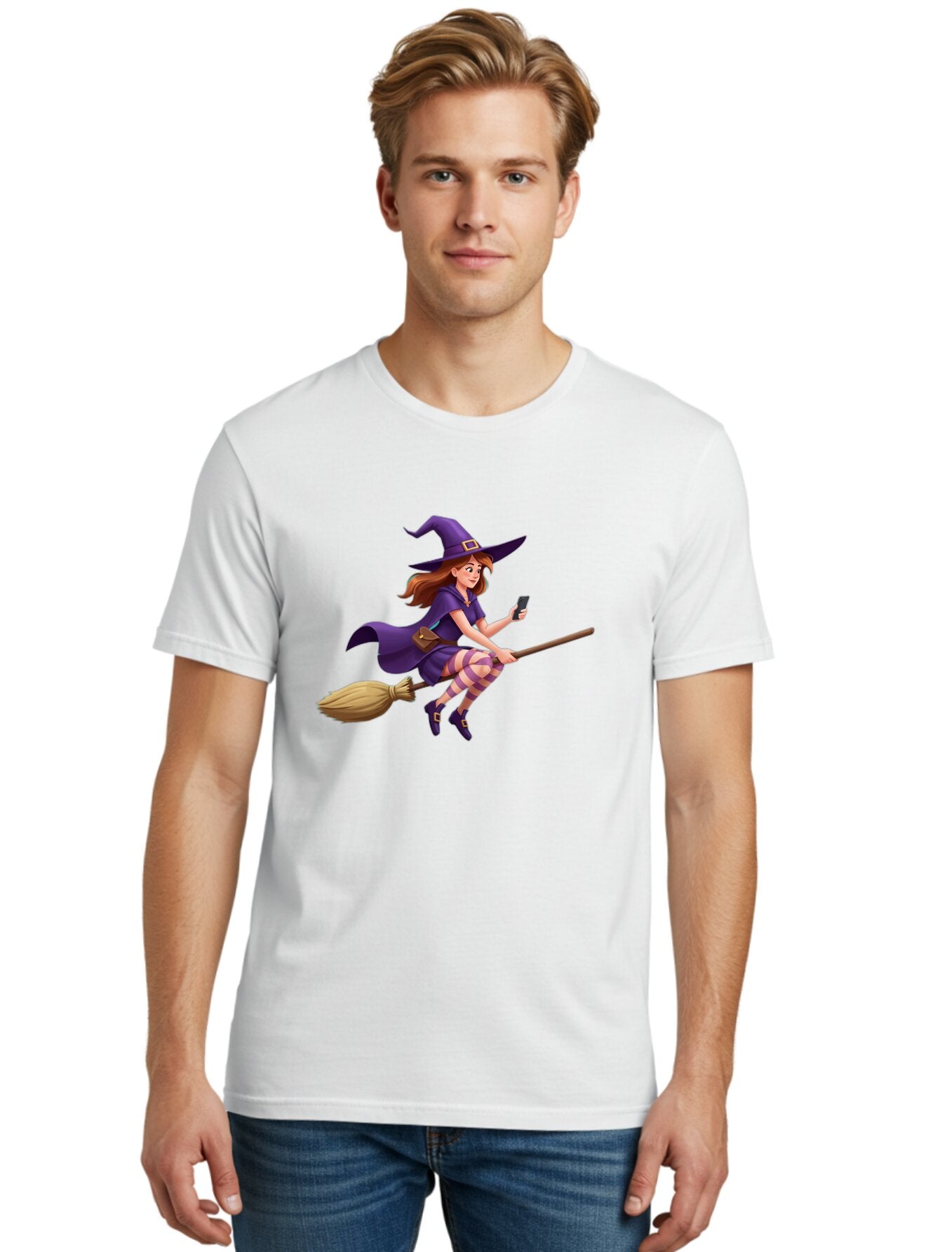 Witch-Flying-On-Broomstick-7 Men'S Graphic Tee, 100% Cotton, Comfortable Casual Summer Wear, Machine Washable, Vintage Camera, Old Camera, Antique Camera, Black Camera, Classic Photography, Photography Equipment, Nostalgic Device, Film Camera, Baq205 25