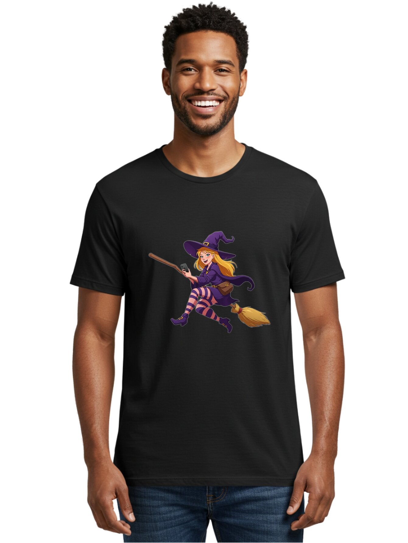 Witch-Flying-On-Broomstick Men'S Graphic Tee, 100% Cotton, Comfortable Casual Summer Wear, Machine Washable, Vintage Camera, Old Camera, Antique Camera, Black Camera, Classic Photography, Photography Equipment, Nostalgic Device, Film Camera, Baq206 29