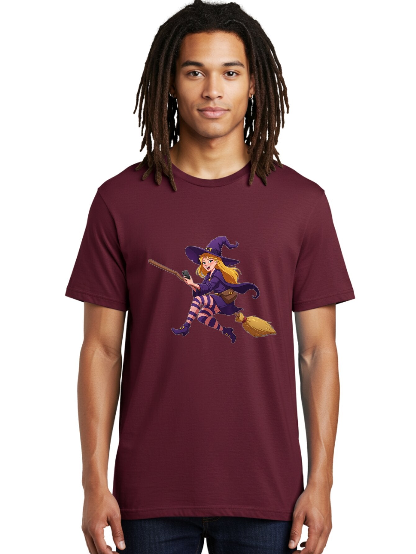 Witch-Flying-On-Broomstick Men'S Graphic Tee, 100% Cotton, Comfortable Casual Summer Wear, Machine Washable, Vintage Camera, Old Camera, Antique Camera, Black Camera, Classic Photography, Photography Equipment, Nostalgic Device, Film Camera, Baq206 20
