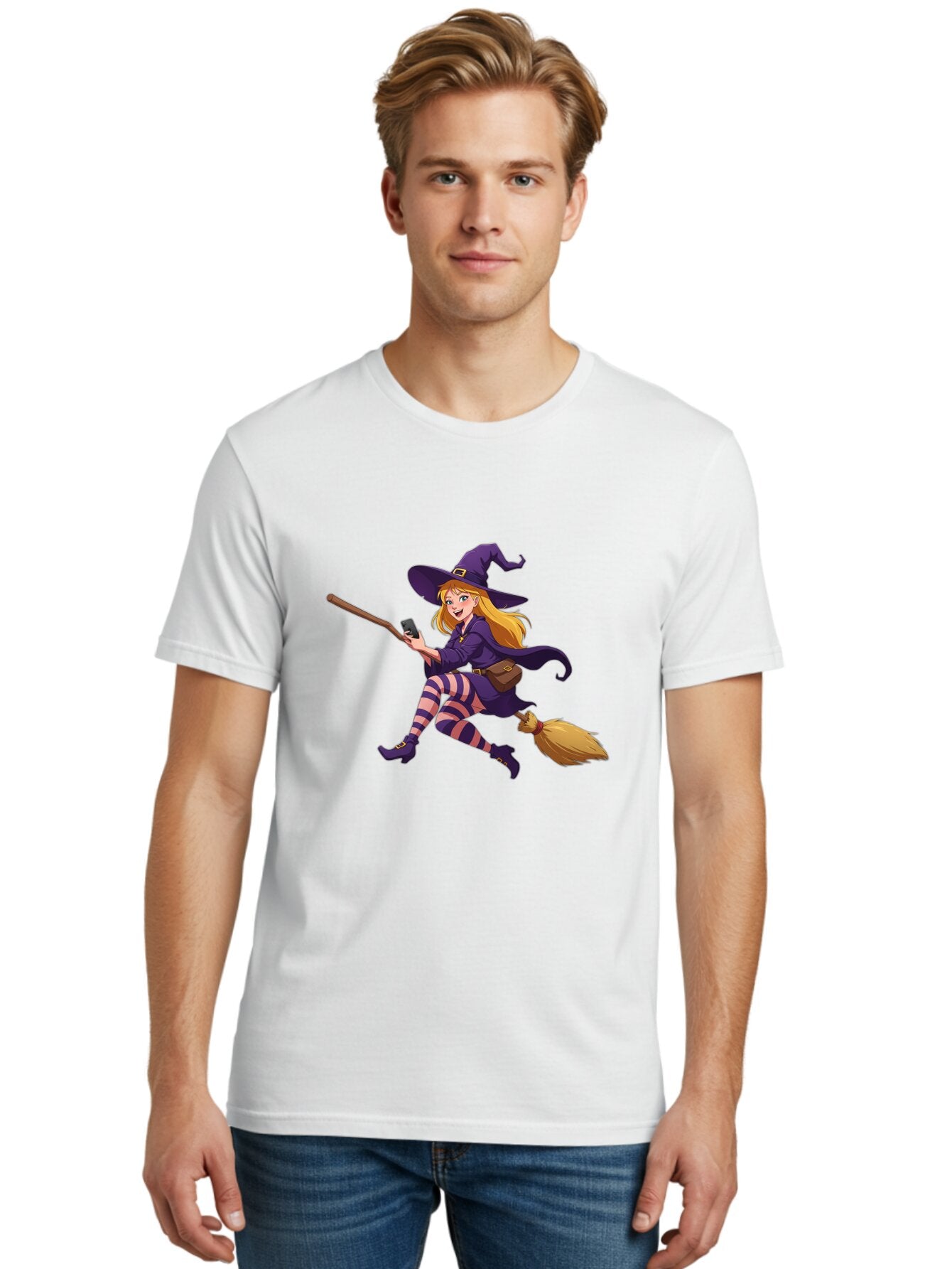 Witch-Flying-On-Broomstick Men'S Graphic Tee, 100% Cotton, Comfortable Casual Summer Wear, Machine Washable, Vintage Camera, Old Camera, Antique Camera, Black Camera, Classic Photography, Photography Equipment, Nostalgic Device, Film Camera, Baq206 27