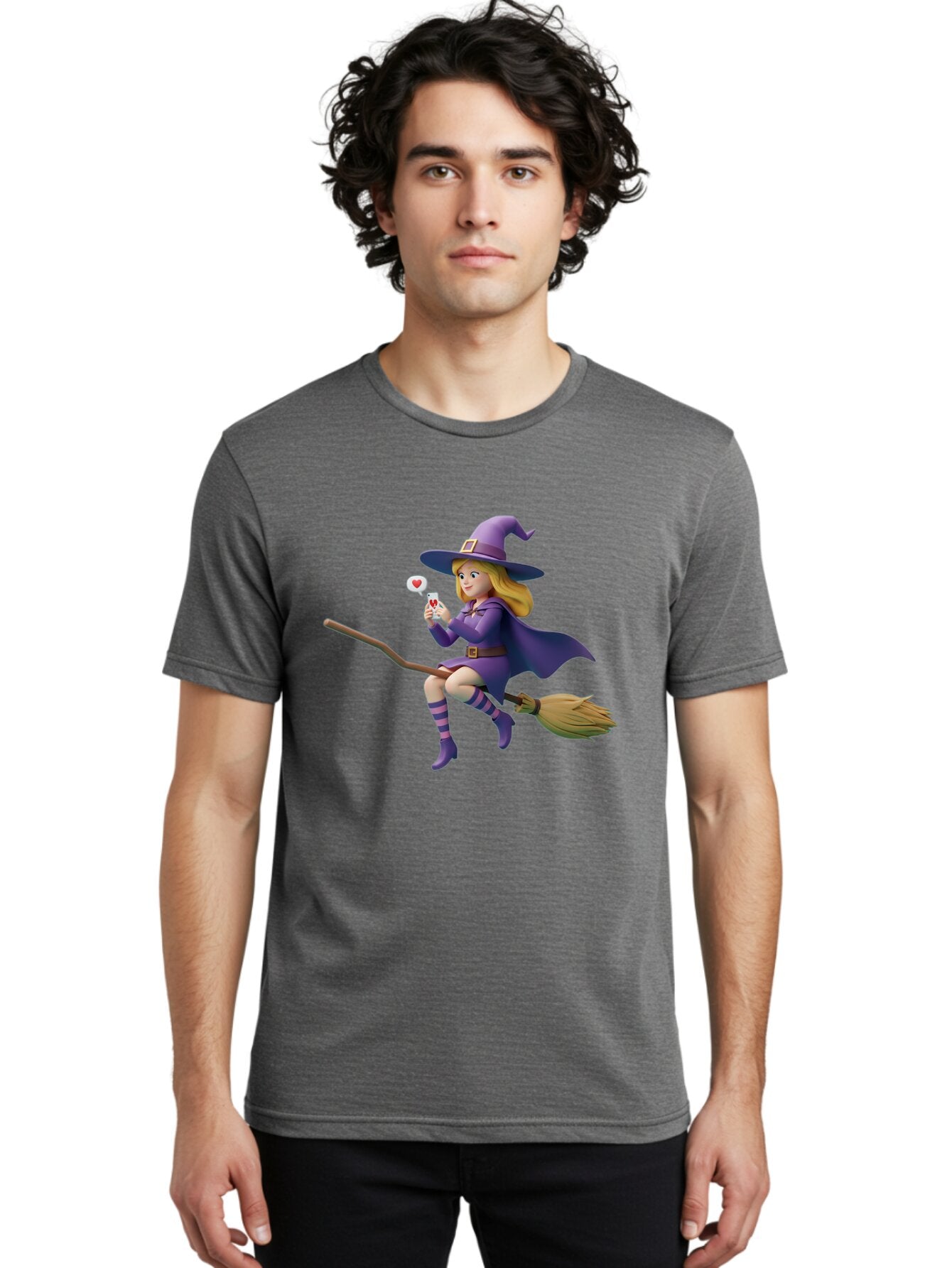 Witch-On-Broomstick-1 Men'S Graphic Tee, 100% Cotton, Comfortable Casual Summer Wear, Machine Washable, Vintage Camera, Old Camera, Antique Camera, Black Camera, Classic Photography, Photography Equipment, Nostalgic Device, Film Camera, Baq208 30