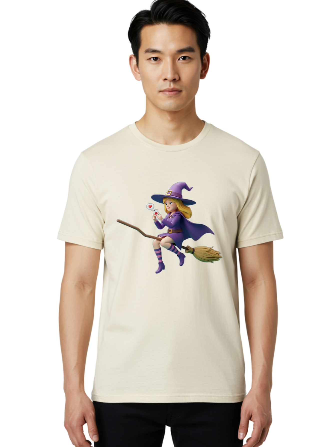 Witch-On-Broomstick-1 Men'S Graphic Tee, 100% Cotton, Comfortable Casual Summer Wear, Machine Washable, Vintage Camera, Old Camera, Antique Camera, Black Camera, Classic Photography, Photography Equipment, Nostalgic Device, Film Camera, Baq208 20