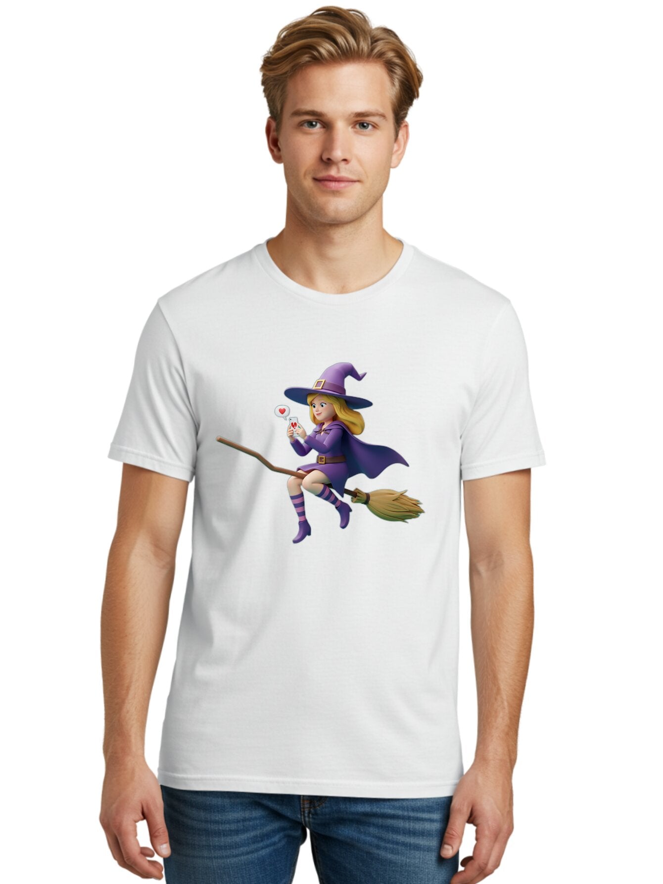 Witch-On-Broomstick-1 Men'S Graphic Tee, 100% Cotton, Comfortable Casual Summer Wear, Machine Washable, Vintage Camera, Old Camera, Antique Camera, Black Camera, Classic Photography, Photography Equipment, Nostalgic Device, Film Camera, Baq208 22