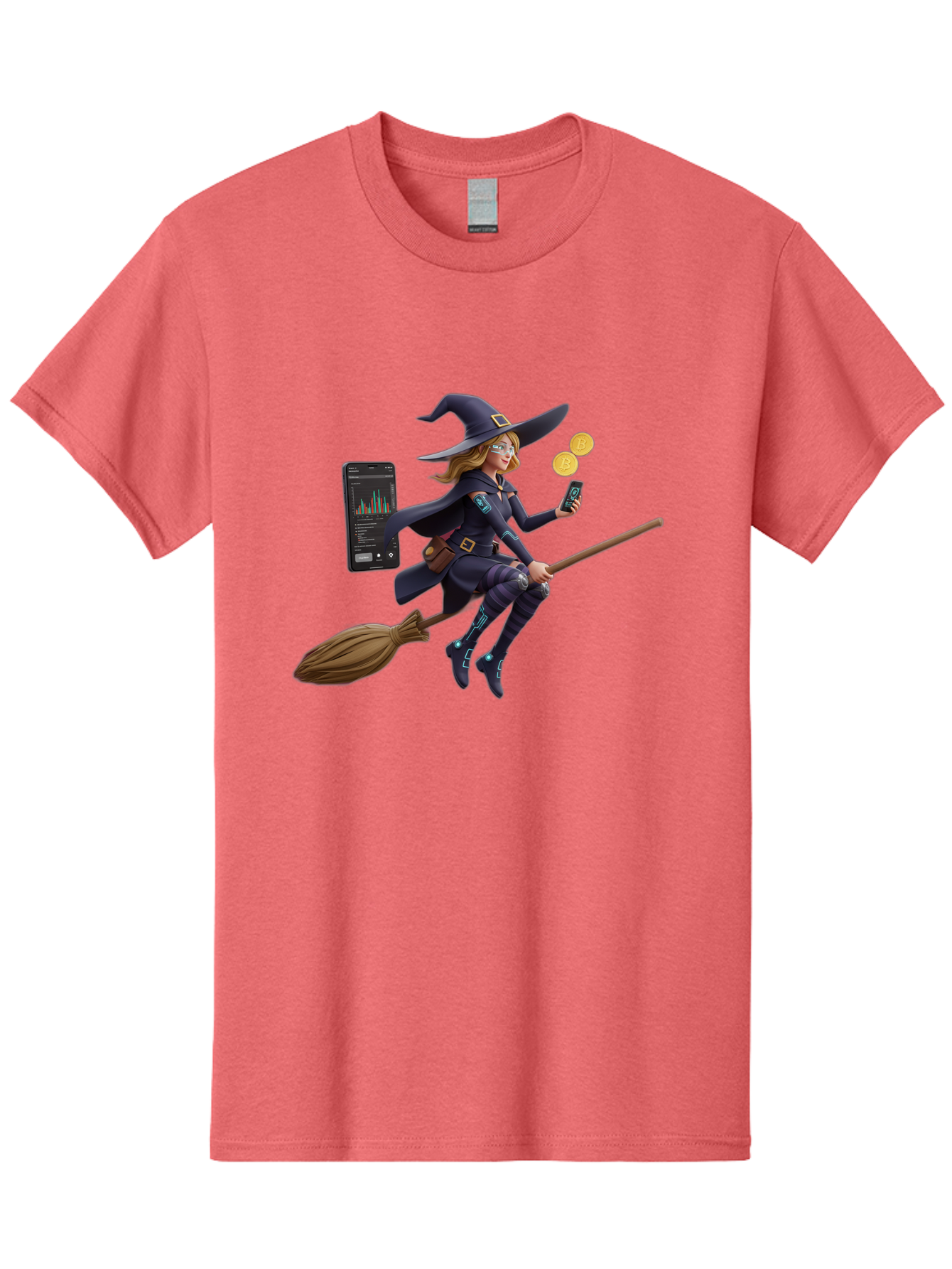 Witch-On-Broomstick-2 Men'S Graphic Tee, 100% Cotton, Comfortable Casual Summer Wear, Machine Washable, Vintage Camera, Old Camera, Antique Camera, Black Camera, Classic Photography, Photography Equipment, Nostalgic Device, Film Camera, Baq209 13