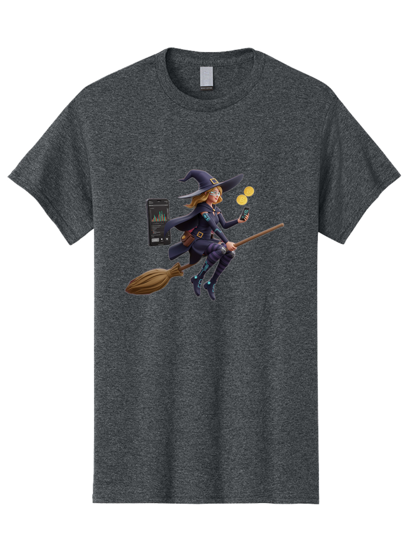 Witch-On-Broomstick-2 Men'S Graphic Tee, 100% Cotton, Comfortable Casual Summer Wear, Machine Washable, Vintage Camera, Old Camera, Antique Camera, Black Camera, Classic Photography, Photography Equipment, Nostalgic Device, Film Camera, Baq209 5