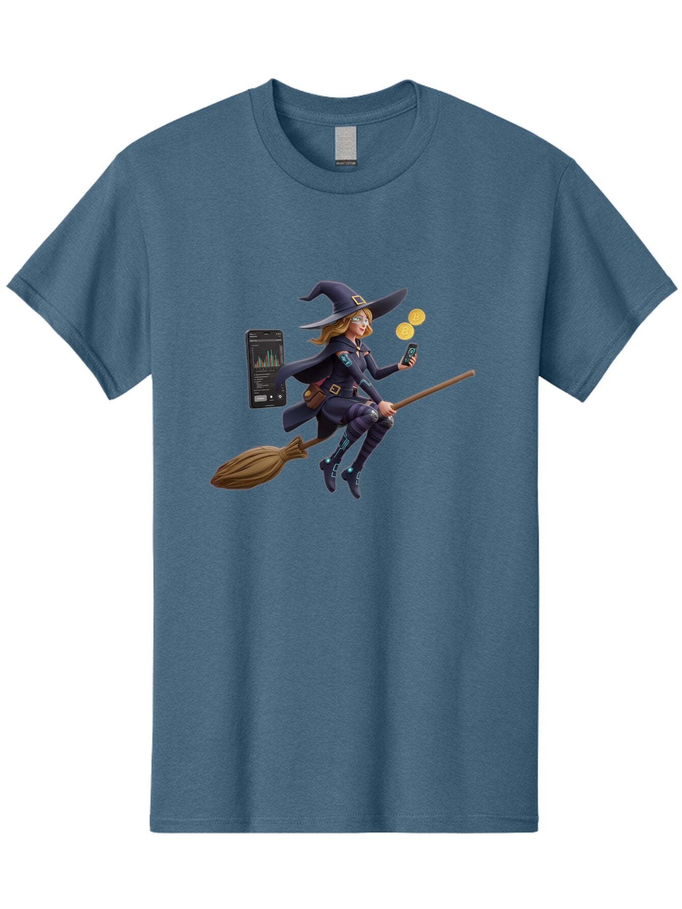 Witch-On-Broomstick-2 Men'S Graphic Tee, 100% Cotton, Comfortable Casual Summer Wear, Machine Washable, Vintage Camera, Old Camera, Antique Camera, Black Camera, Classic Photography, Photography Equipment, Nostalgic Device, Film Camera, Baq209 6