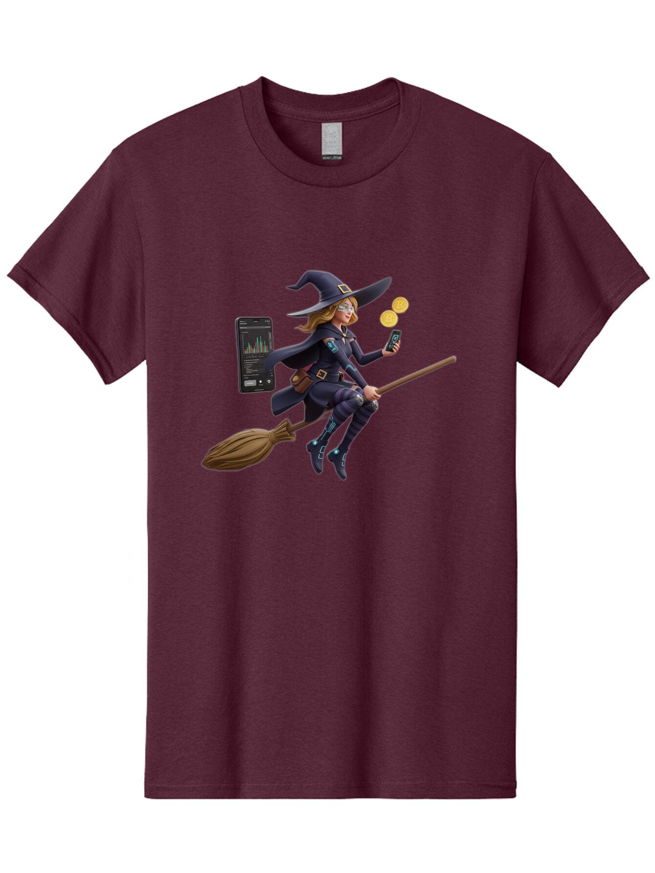 Witch-On-Broomstick-2 Men'S Graphic Tee, 100% Cotton, Comfortable Casual Summer Wear, Machine Washable, Vintage Camera, Old Camera, Antique Camera, Black Camera, Classic Photography, Photography Equipment, Nostalgic Device, Film Camera, Baq209 14