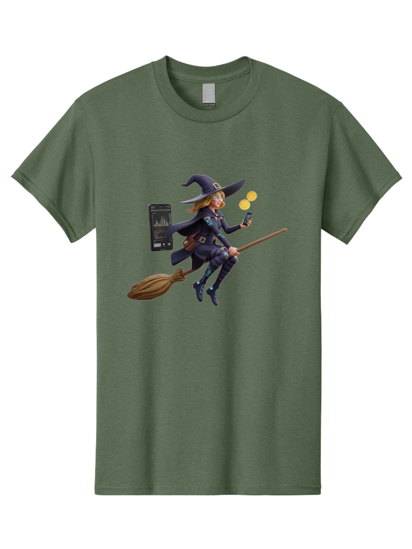 Witch-On-Broomstick-2 Men'S Graphic Tee, 100% Cotton, Comfortable Casual Summer Wear, Machine Washable, Vintage Camera, Old Camera, Antique Camera, Black Camera, Classic Photography, Photography Equipment, Nostalgic Device, Film Camera, Baq209