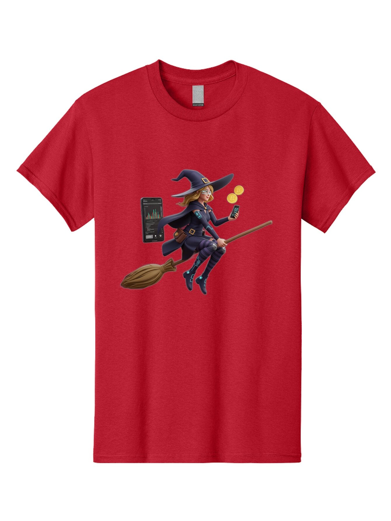 Witch-On-Broomstick-2 Men'S Graphic Tee, 100% Cotton, Comfortable Casual Summer Wear, Machine Washable, Vintage Camera, Old Camera, Antique Camera, Black Camera, Classic Photography, Photography Equipment, Nostalgic Device, Film Camera, Baq209 13
